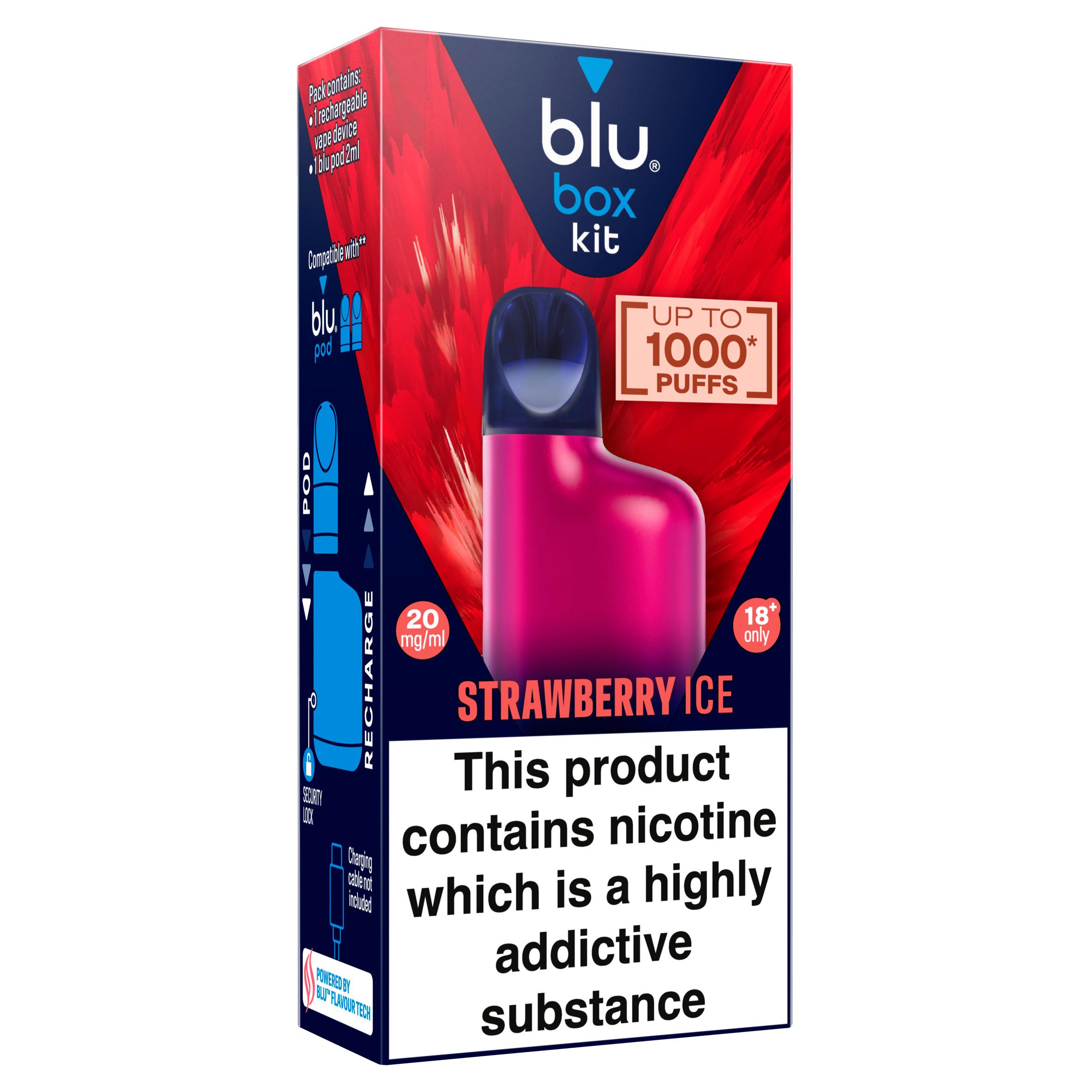 blu Box Kit Strawberry Ice Vape Device 20mg/ml thumbnail 2