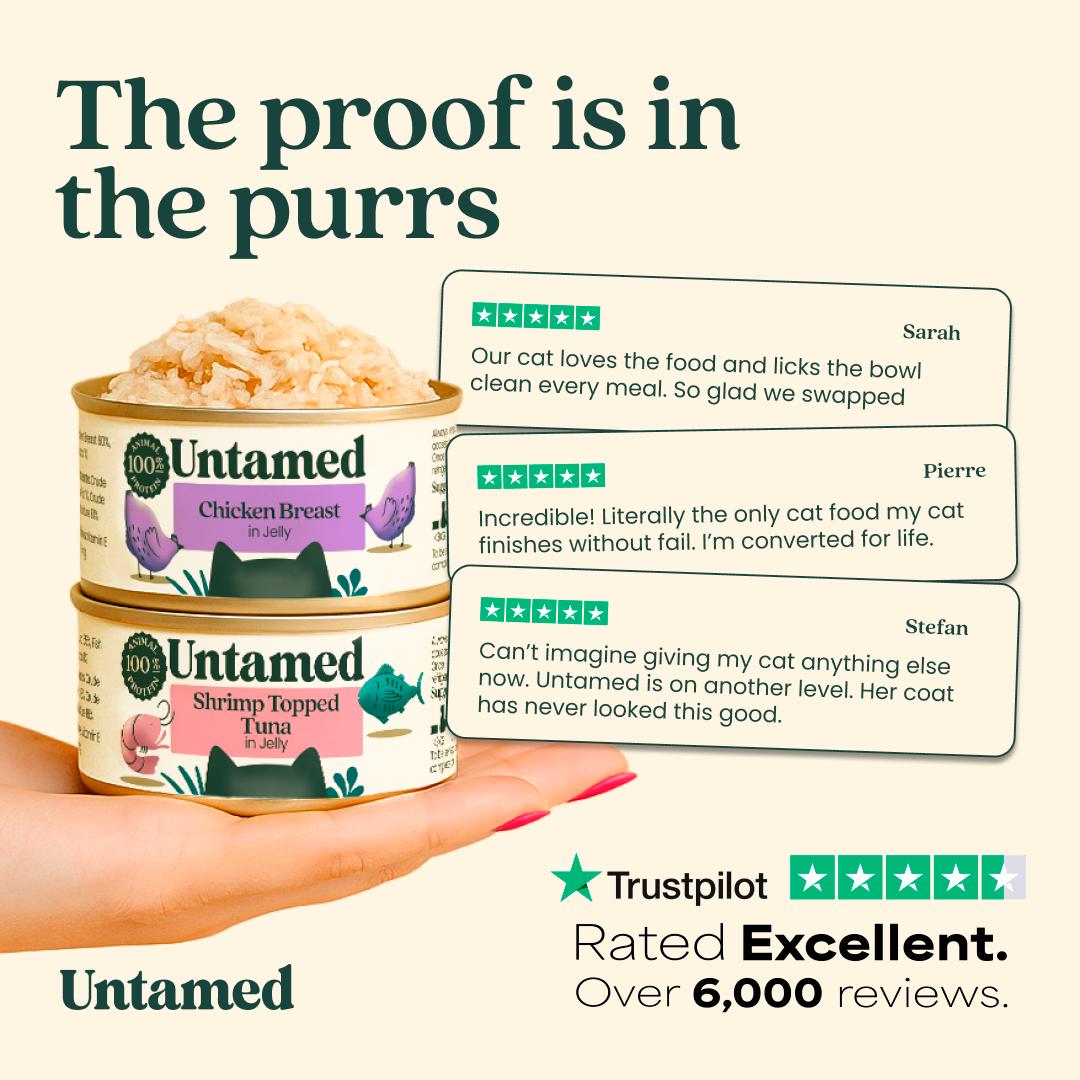 Untamed Chicken Breast in Gravy Wet Cat Food 75g thumbnail 4