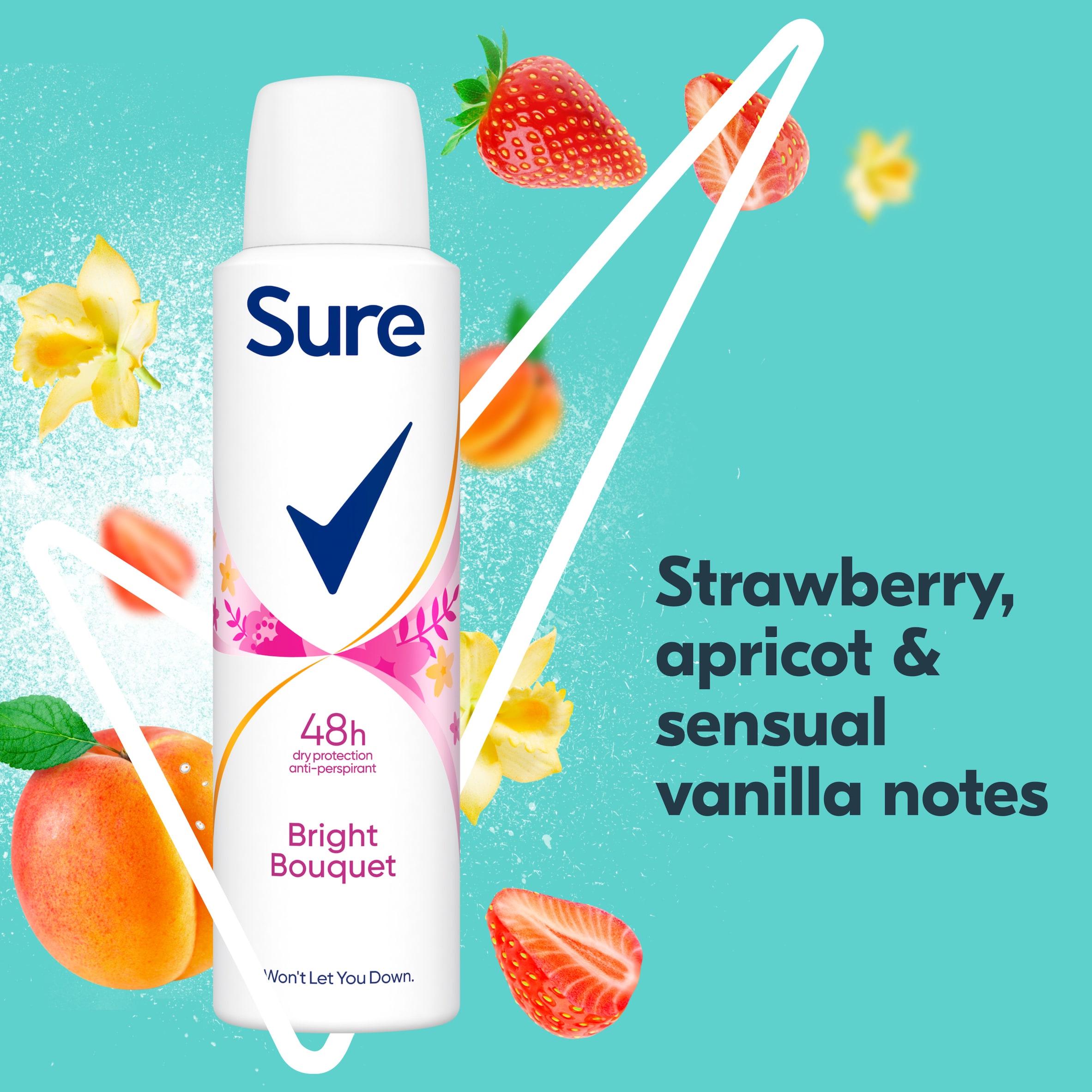 Sure Women Anti Perspirant Aerosol Bright Bouquet 150ml thumbnail 3