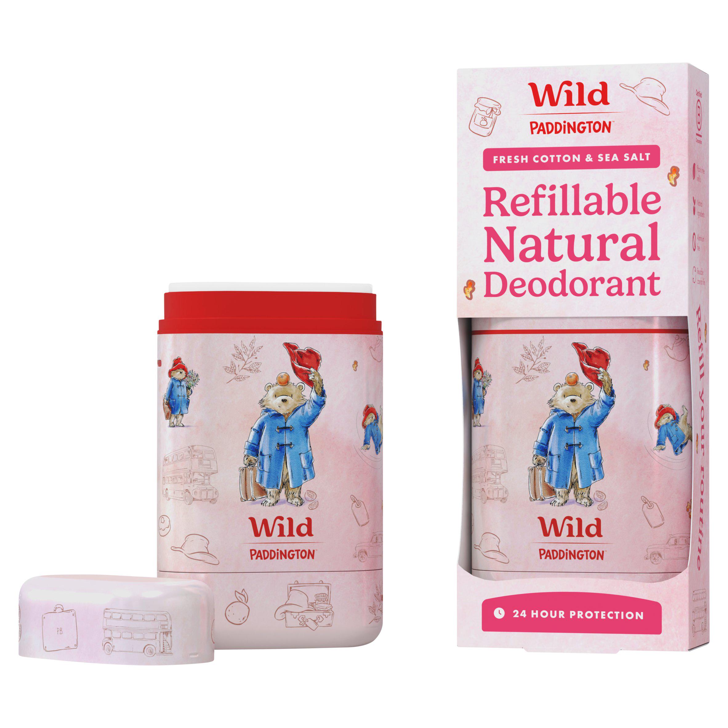 Wild Fresh Cotton & Sea Salt Refillable Natural Deodorant 40g