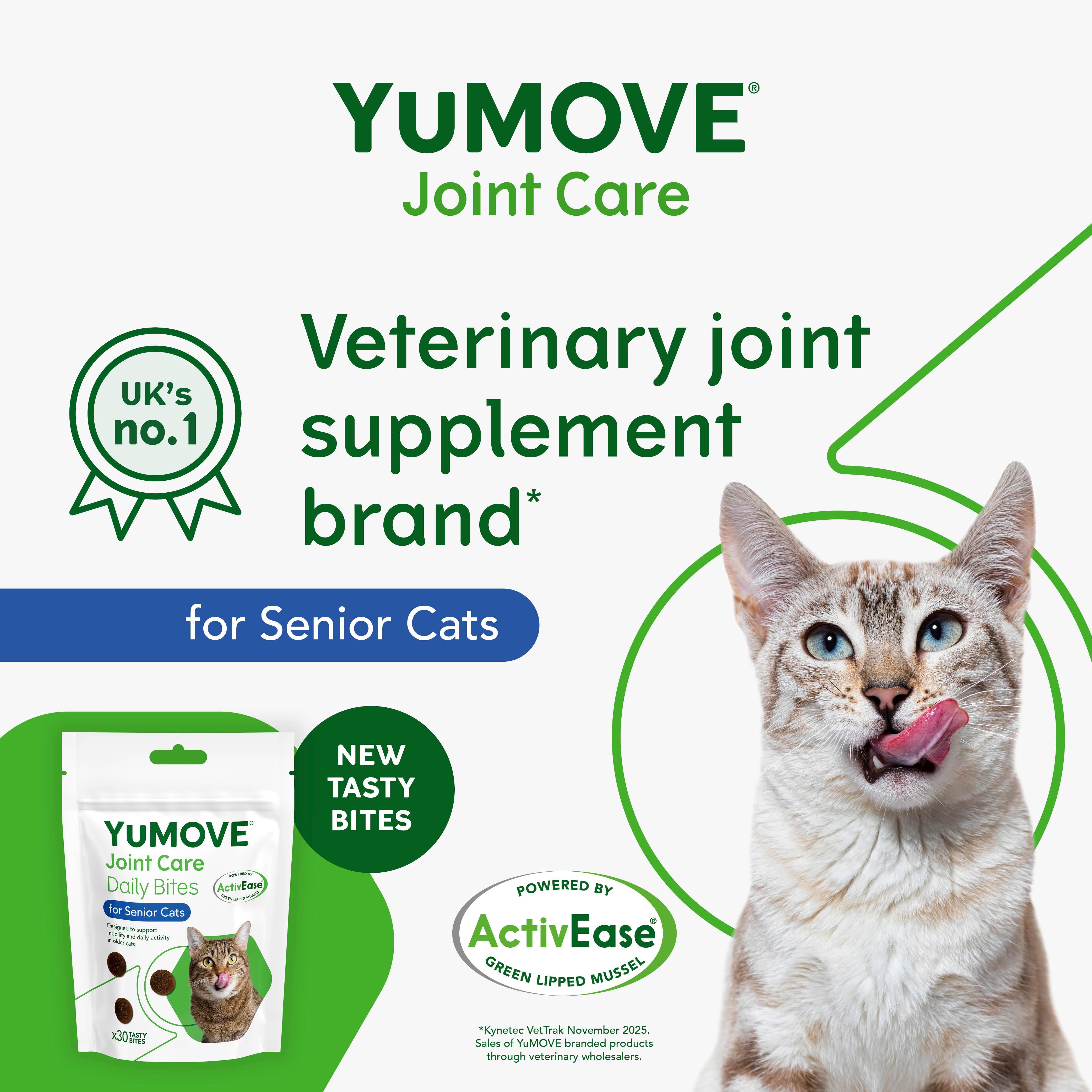 Yumove Joint Care Daily Bites for Senior Cats 45g thumbnail 3