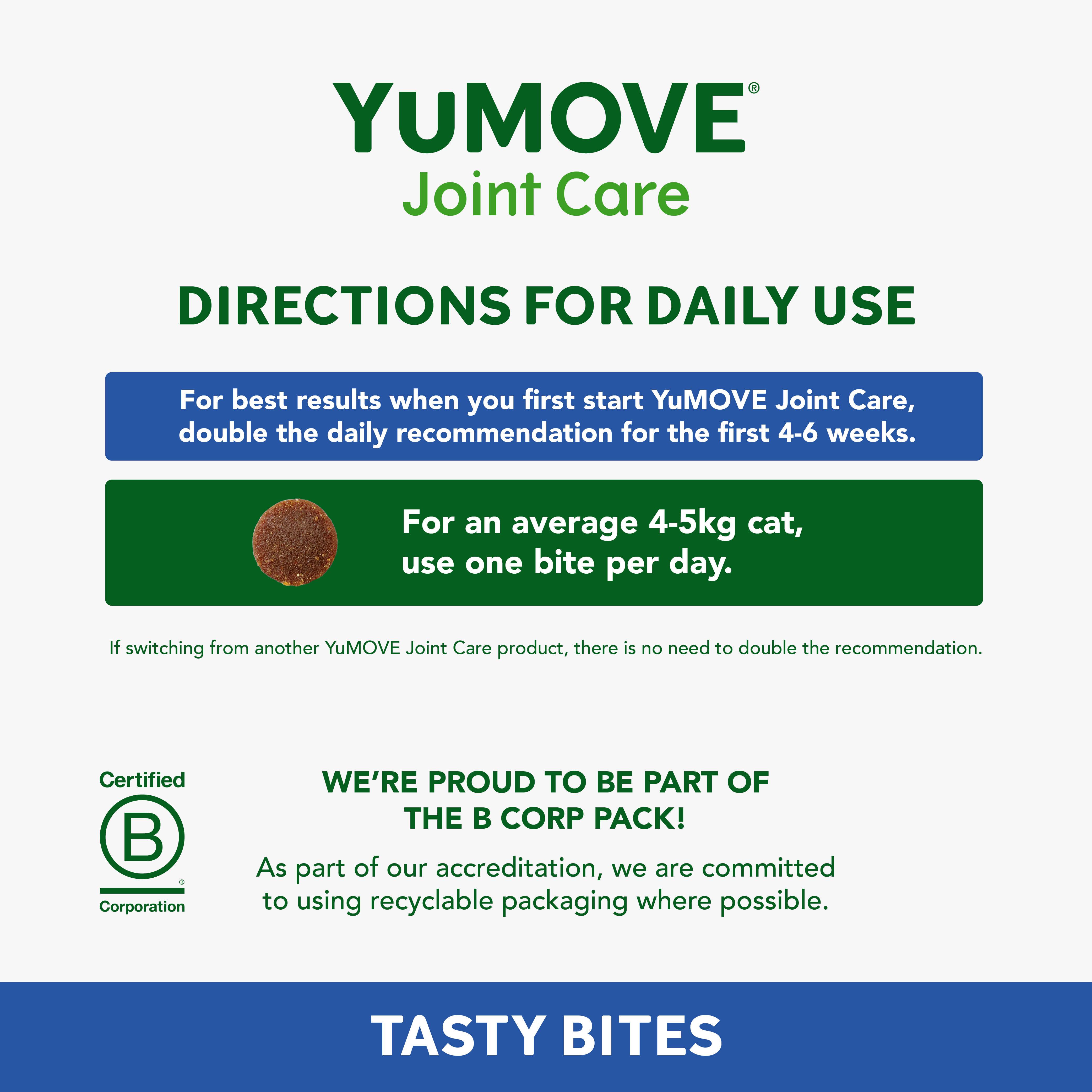 Yumove Joint Care Daily Bites for Senior Cats 45g thumbnail 5
