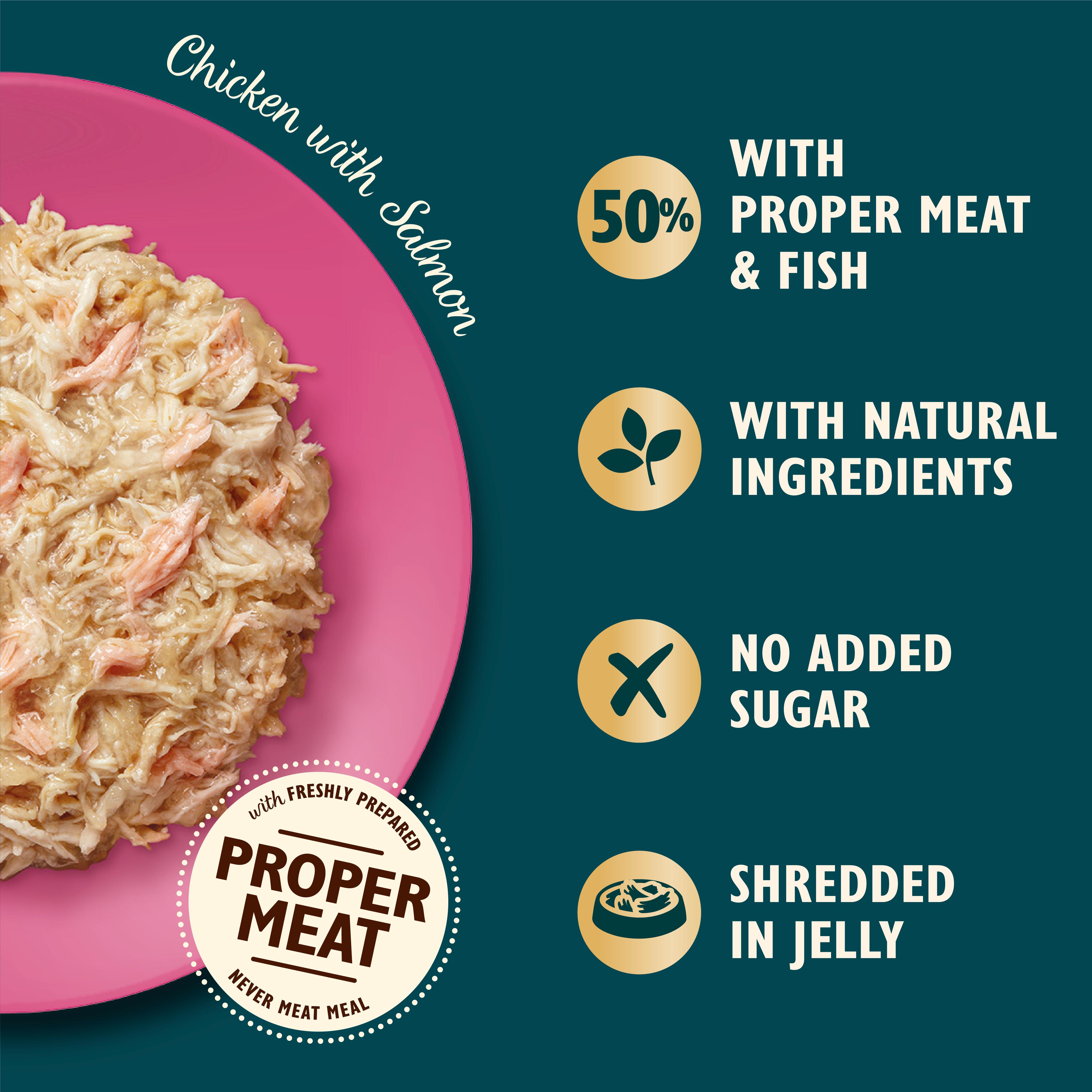 Lily's Kitchen Shredded Fillets in Jelly Multipack for Cats 4 x 70g thumbnail 3