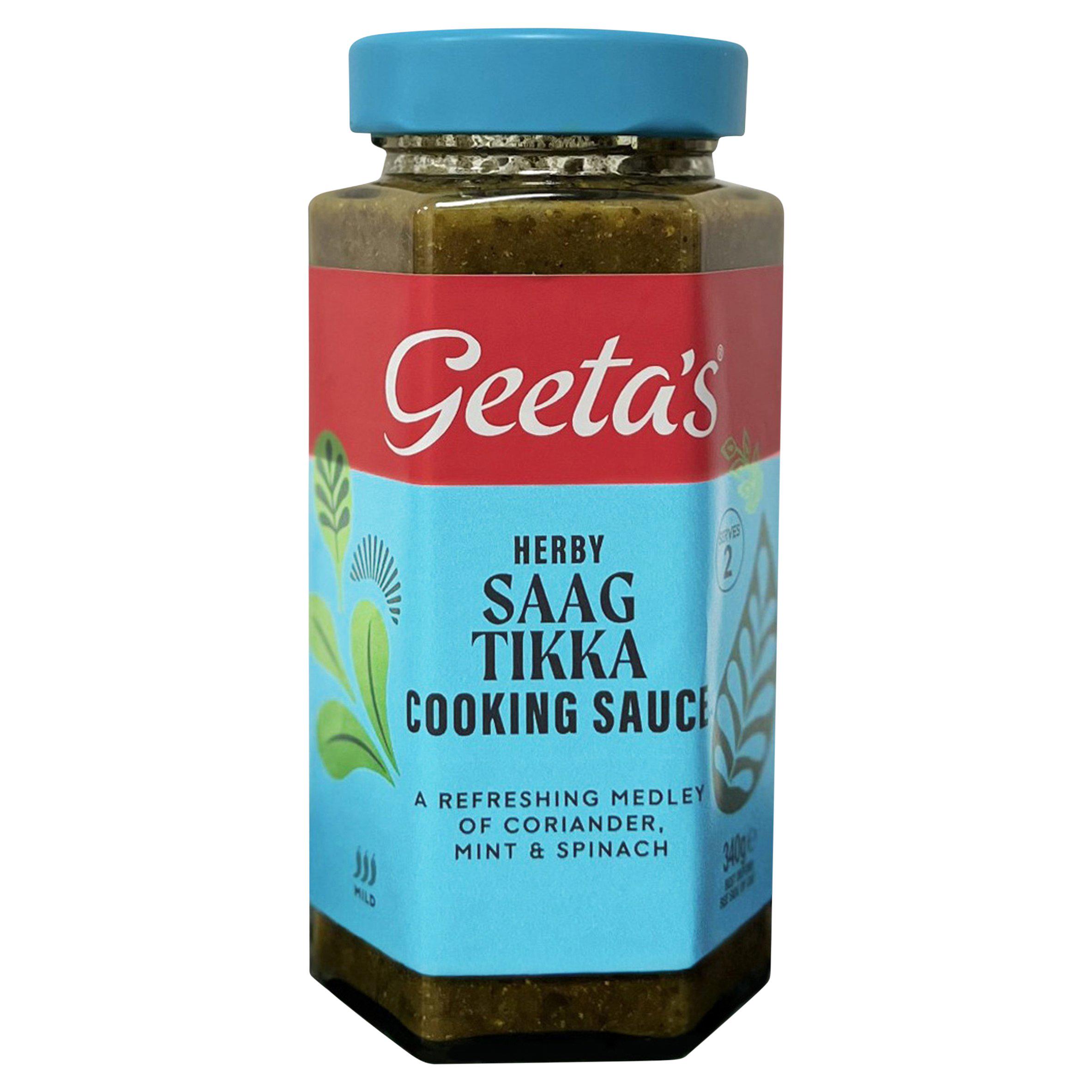 Geeta's 340g Herby Saag Tikka Cooking Sauce