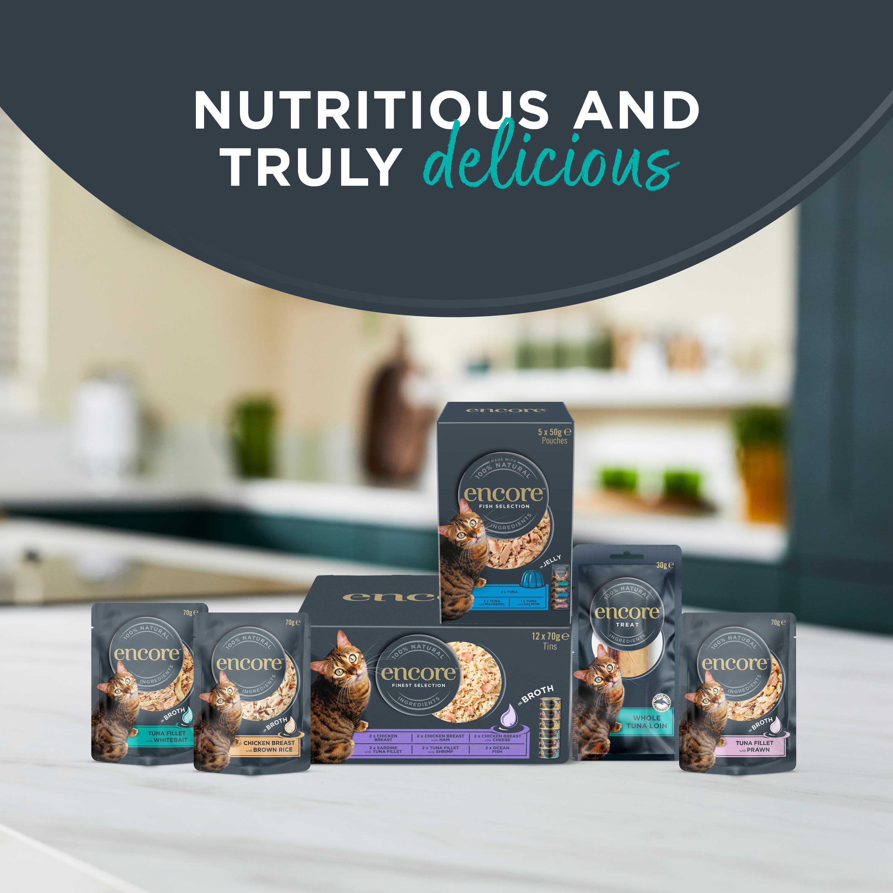 Encore Fish Selection in Jelly Pouches Cat Food 24 x 50g thumbnail 6