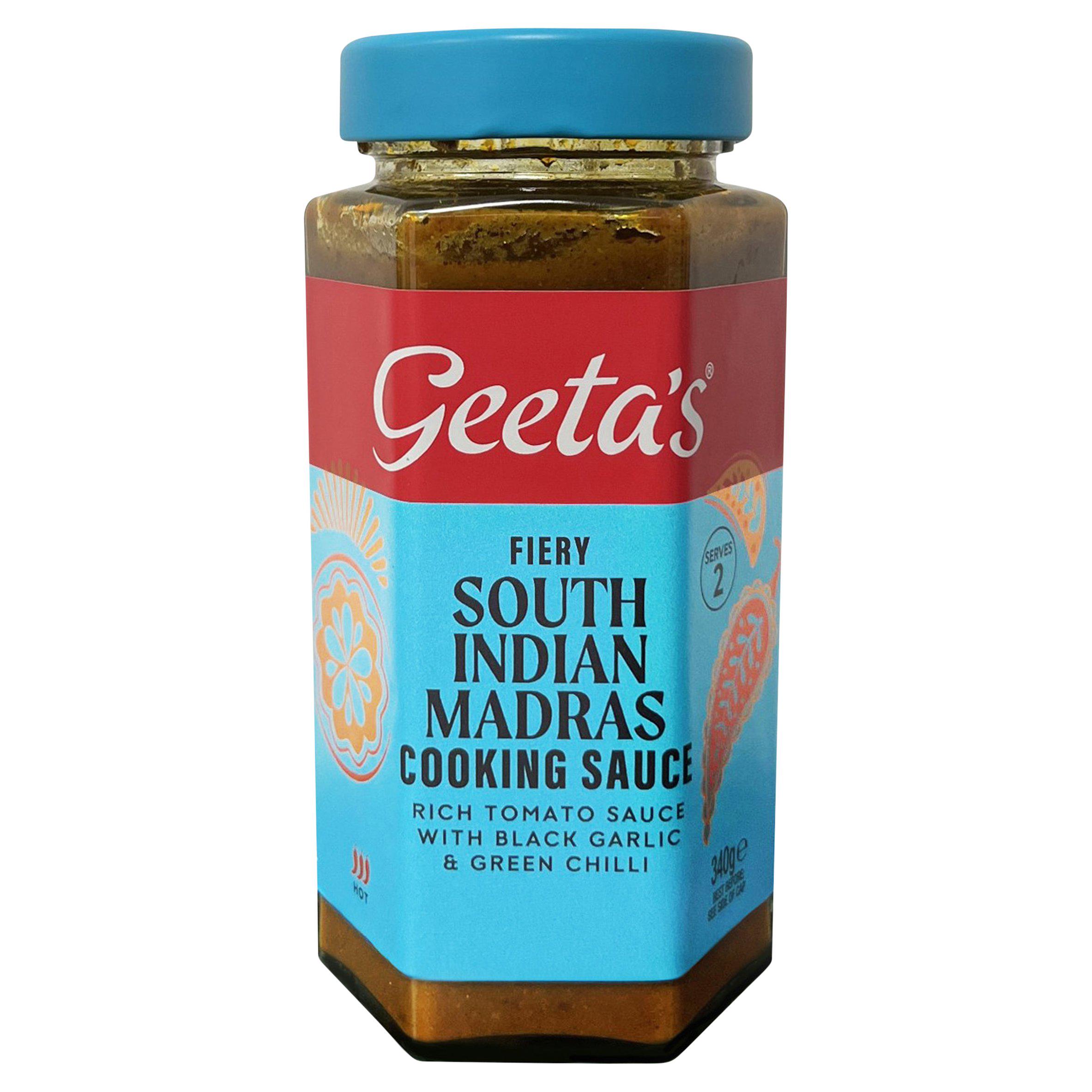 Geeta's 340g Fiery South Indian Madras Cooking Sauce