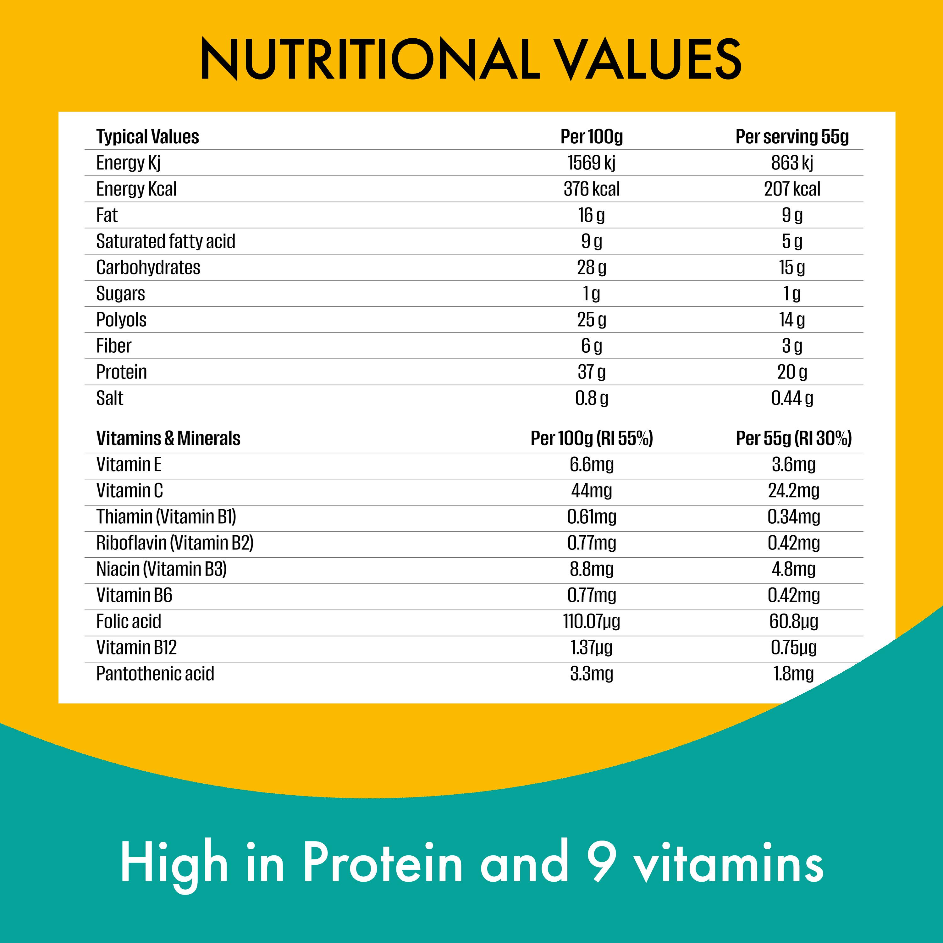 Fulfil Dark Chocolate Salted Caramel Flavour Vitamin & Protein Bar 55g thumbnail 5