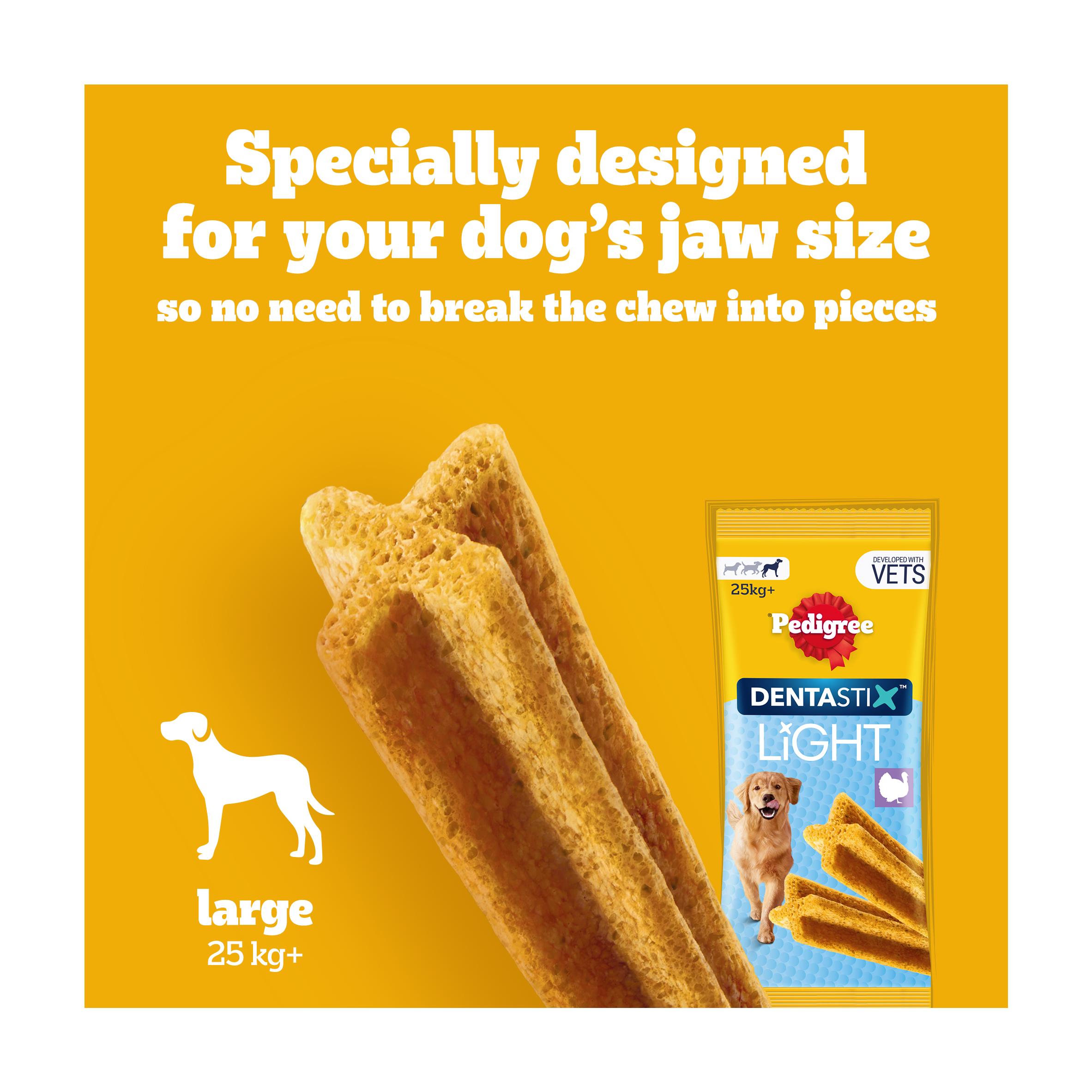 Pedigree Dentastix Light Sticks Dental Chews Large Dog Treats x4 thumbnail 4