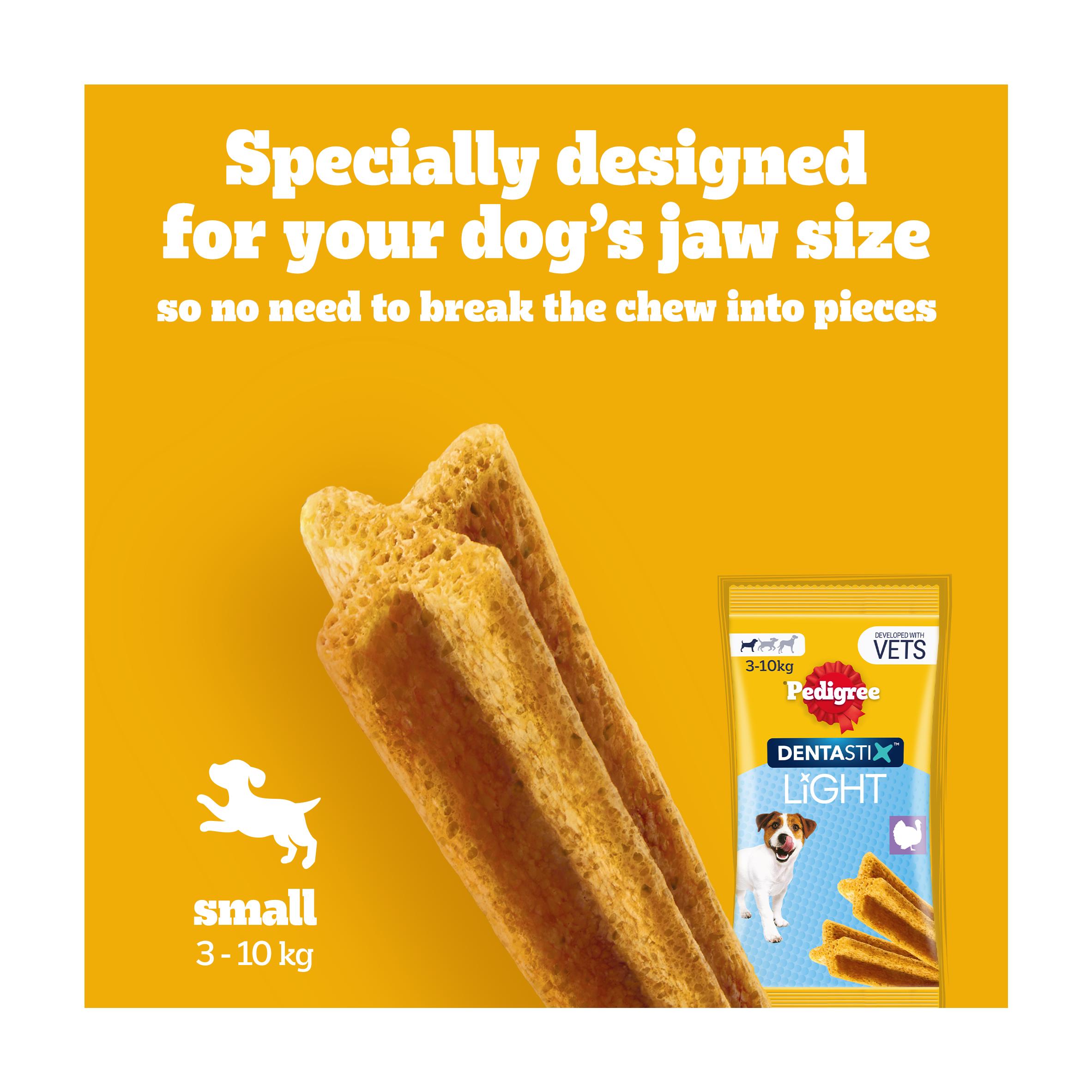 Pedigree Dentastix Light Sticks Dental Chews Small Dog Treats x7 thumbnail 3
