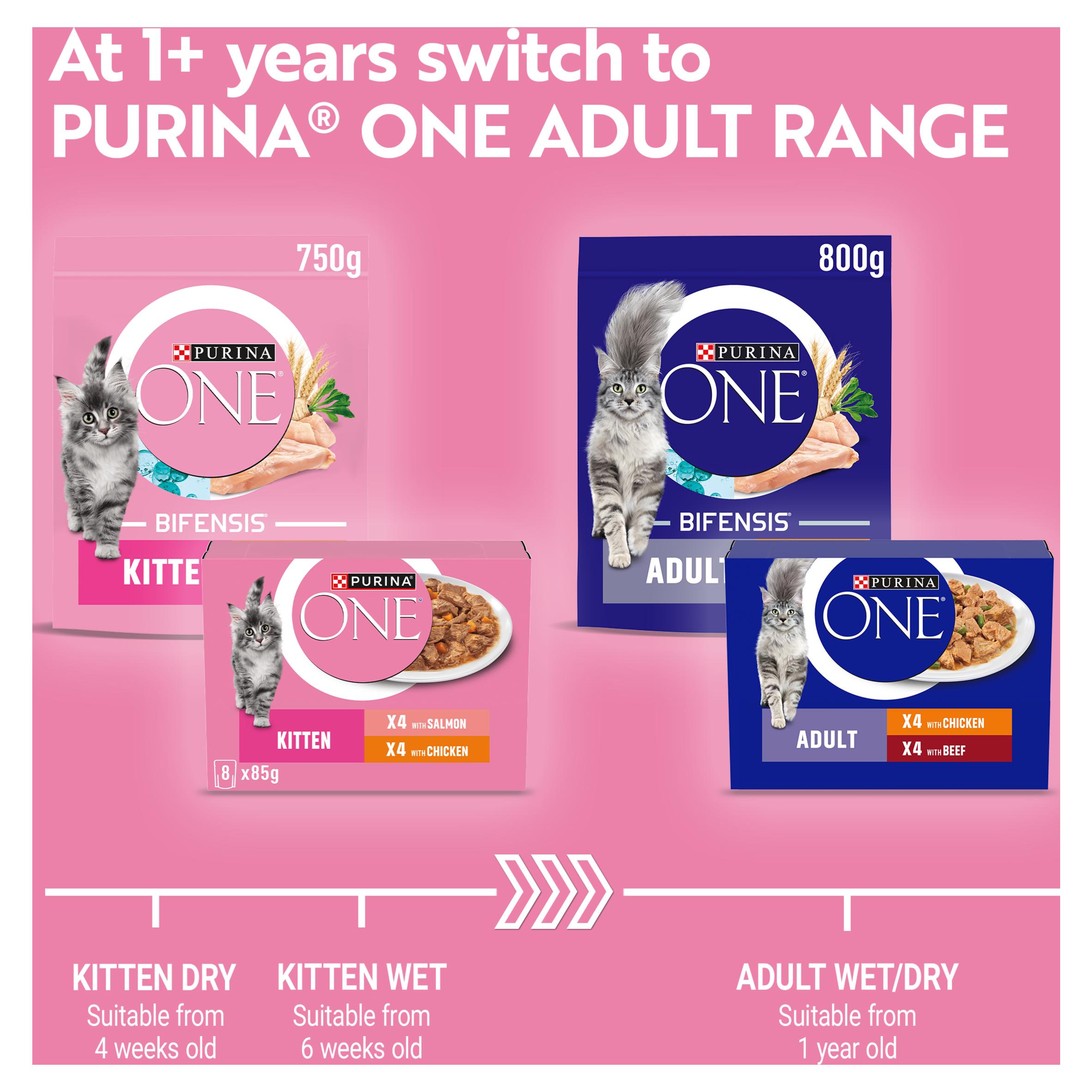 Purina One Kitten 1-12 Months Cat Food 8 x 85g thumbnail 5
