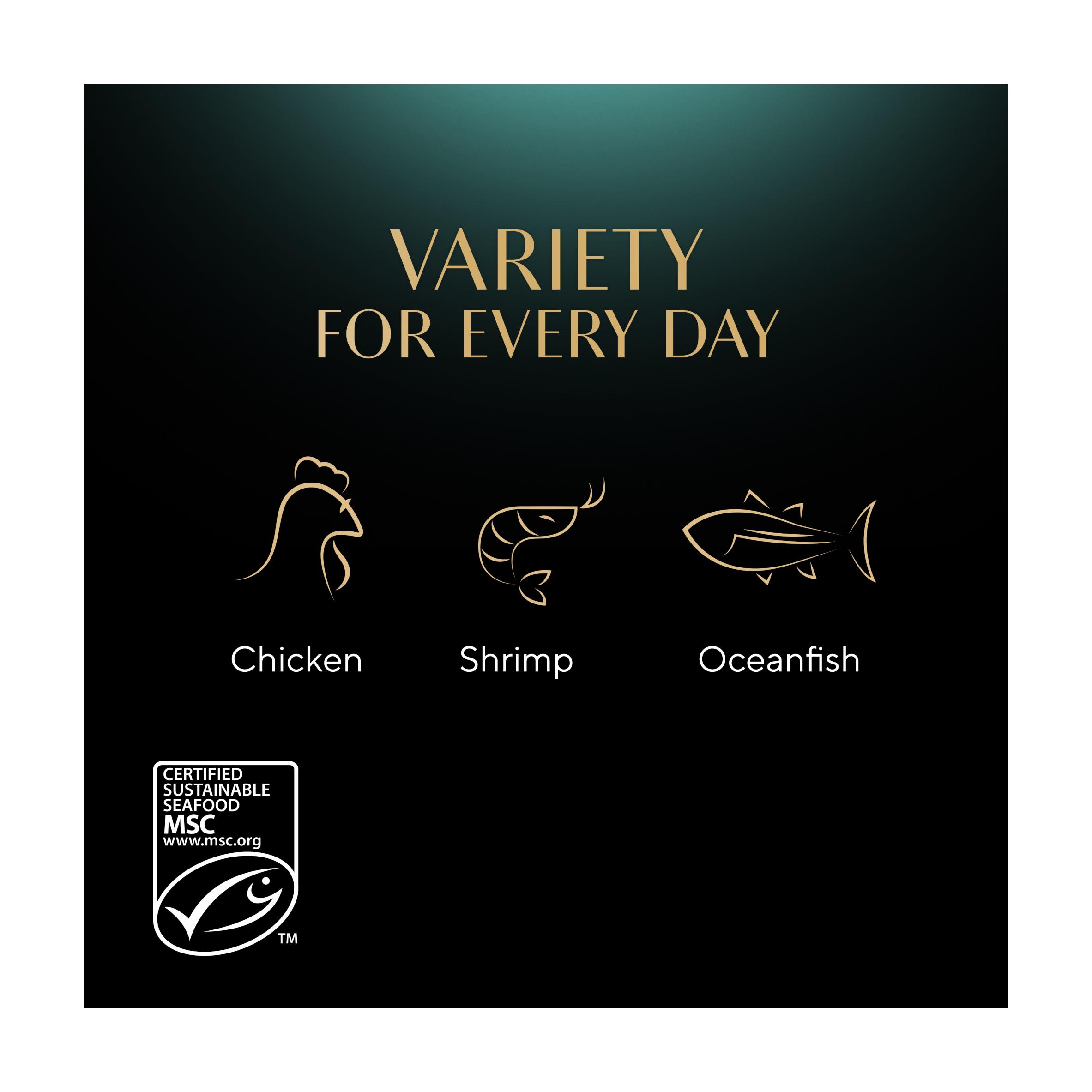 Sheba Fillets Adult Cat Food Tray with Chicken & Fish in Gravy 60g thumbnail 3