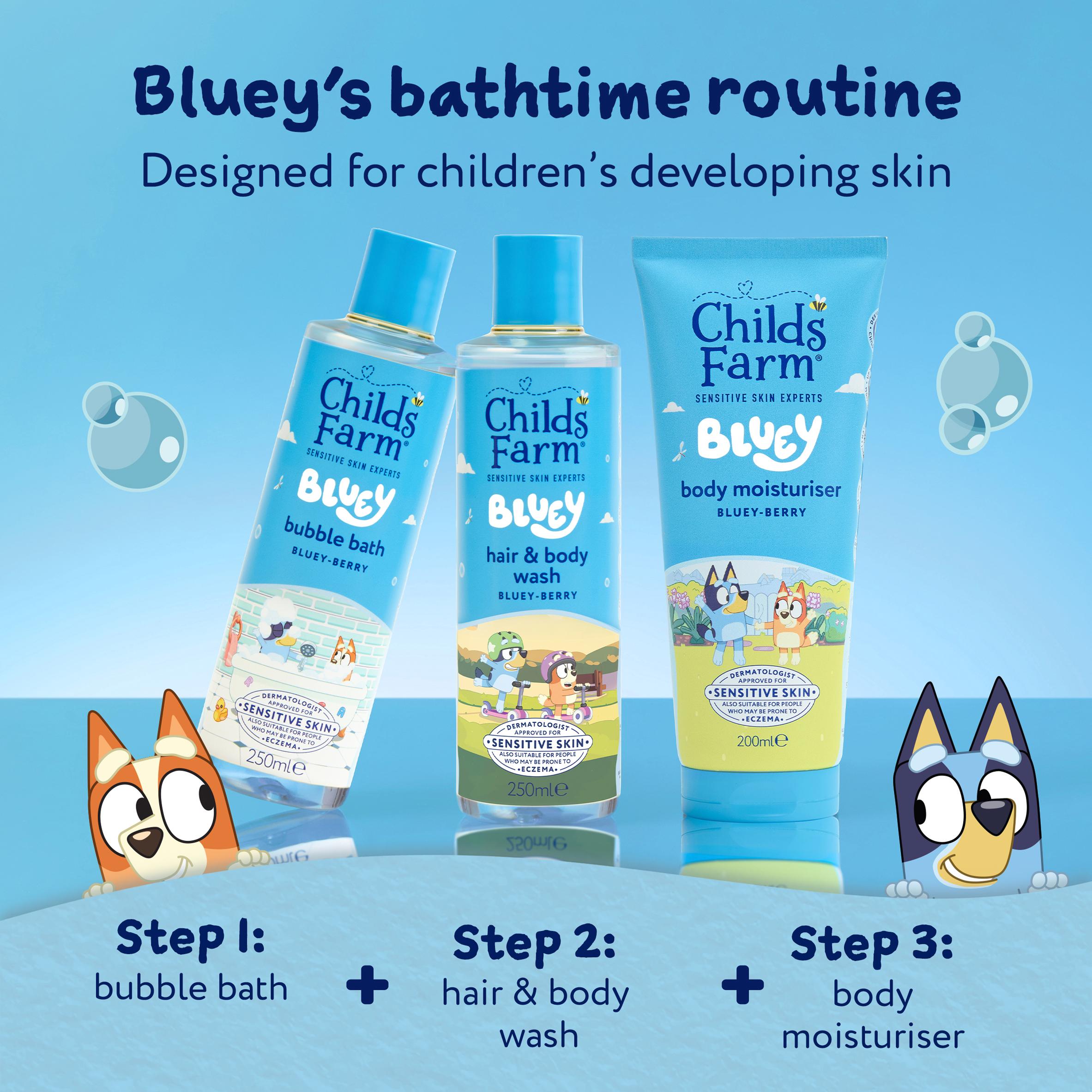 Childs Farm Bluey Body Moisturiser Gentle Hydrating Formula for Kids Babies & Sensitive Skin 200ml thumbnail 6