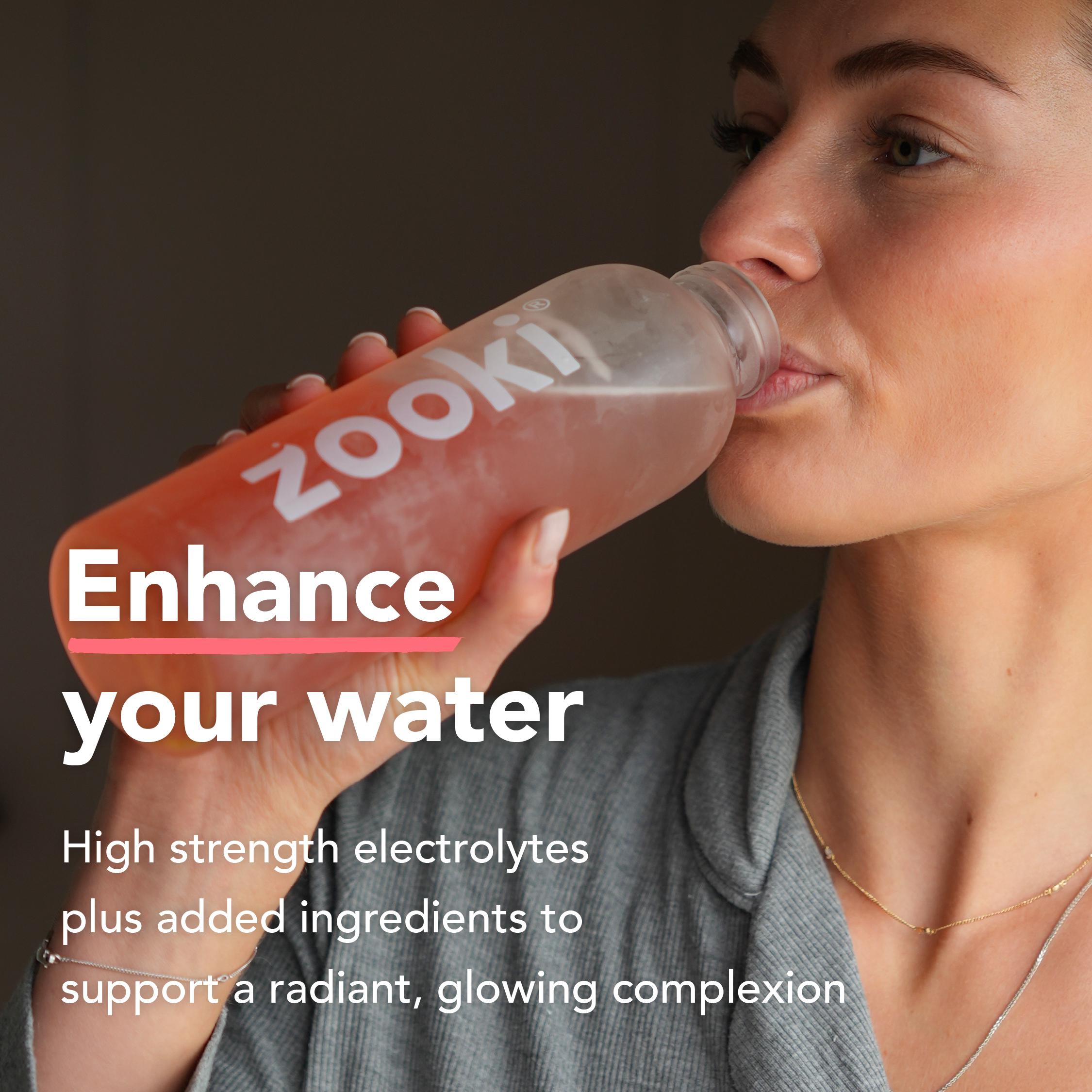 Zooki Electrolytes + Skin Radiance Food Supplement Pomegranate Lemon 5.1g thumbnail 4