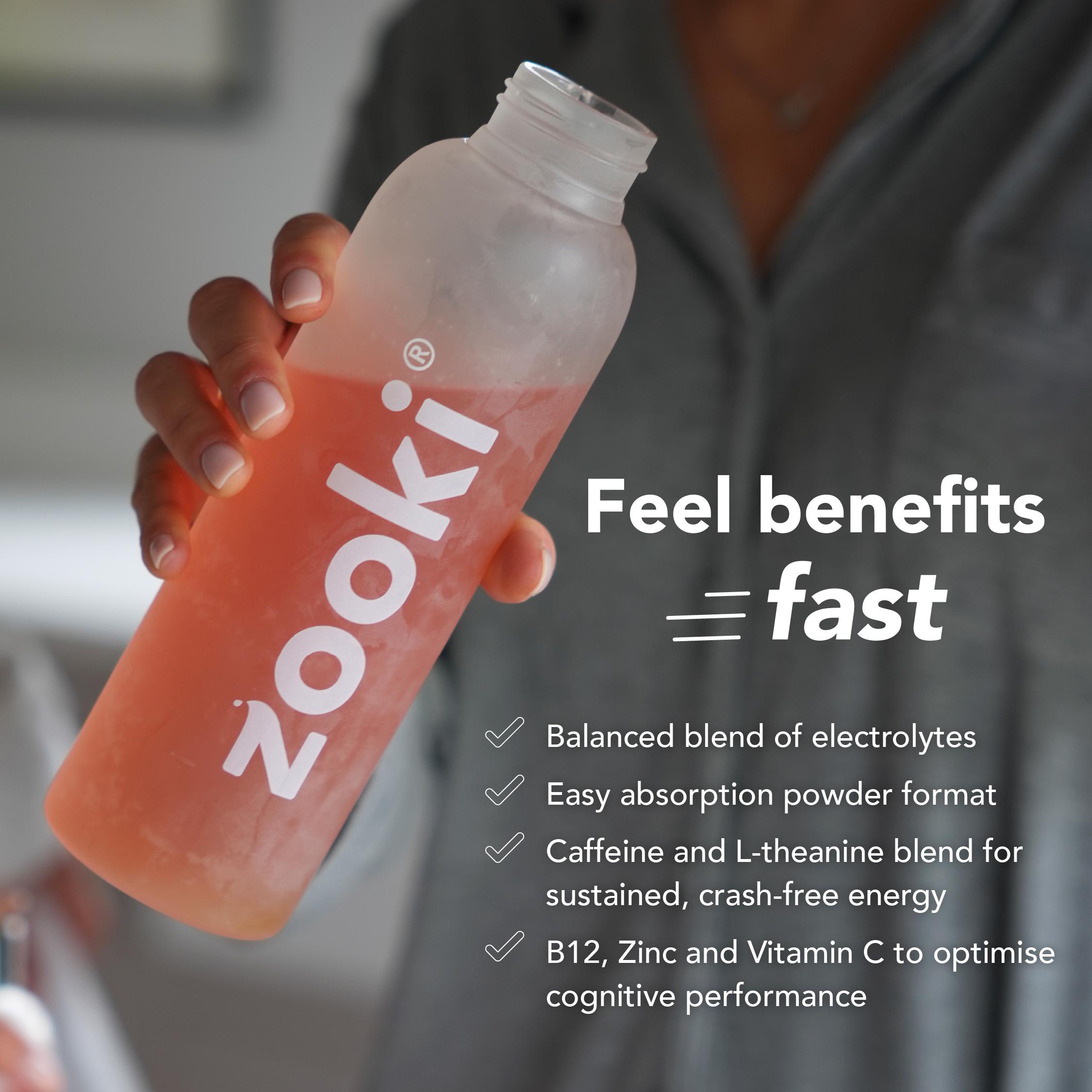 Zooki Electrolytes + Skin Radiance Food Supplement Pomegranate Lemon 5.1g thumbnail 5