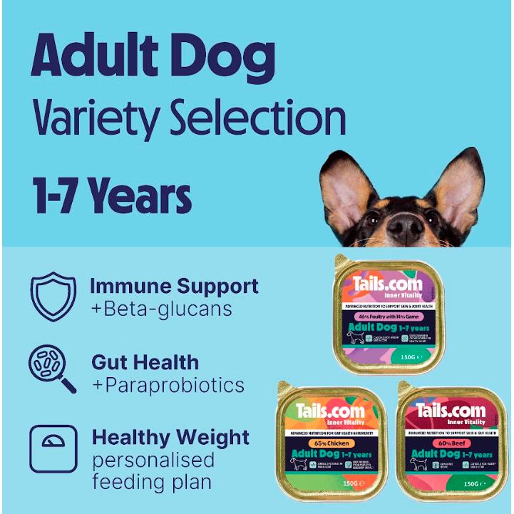 Tails.com Inner Vitality Adult Dog Food 1-7 Years 6 x 150g thumbnail 4