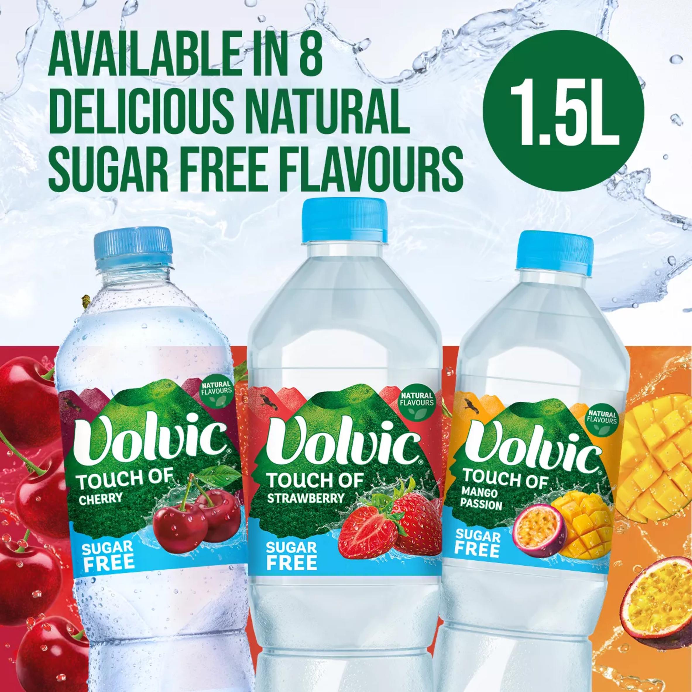 Volvic Touch of Fruit Sugar Free Cherry Natural Flavoured Water 1.5L thumbnail 3