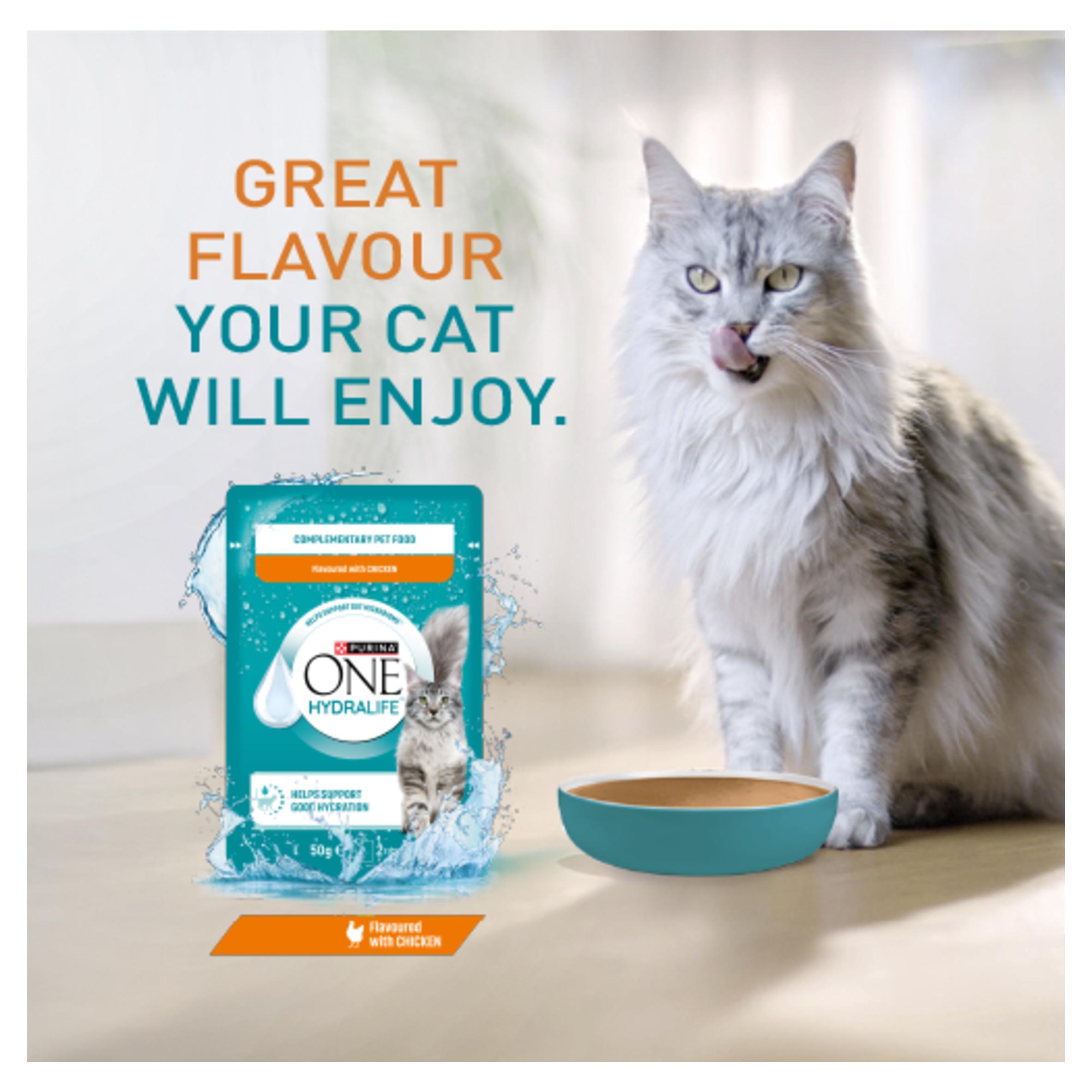 Purina One Hydralife Chicken Cat Supplements 6 x 50g thumbnail 3