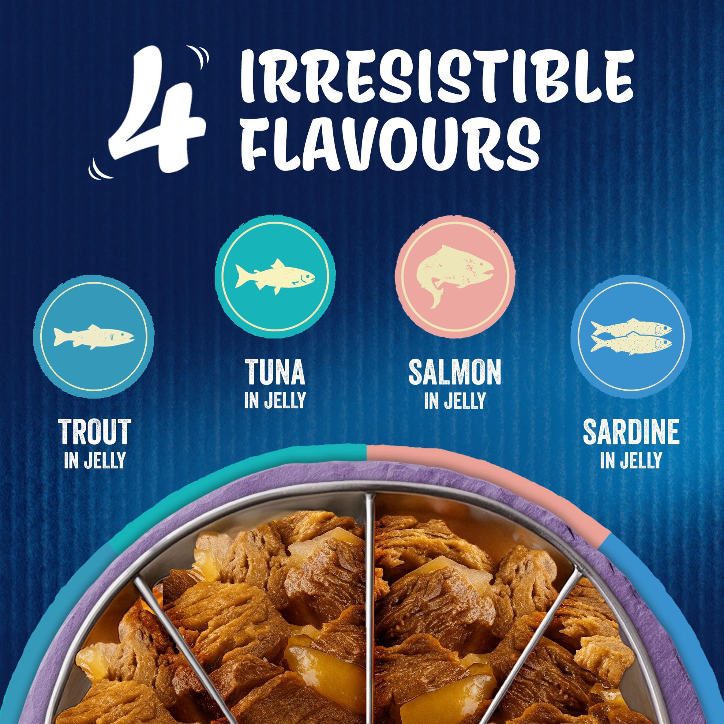 Felix As Good As it Looks Senior 7+ Fish Selection in Jelly Cat Food 40 x 85g thumbnail 6