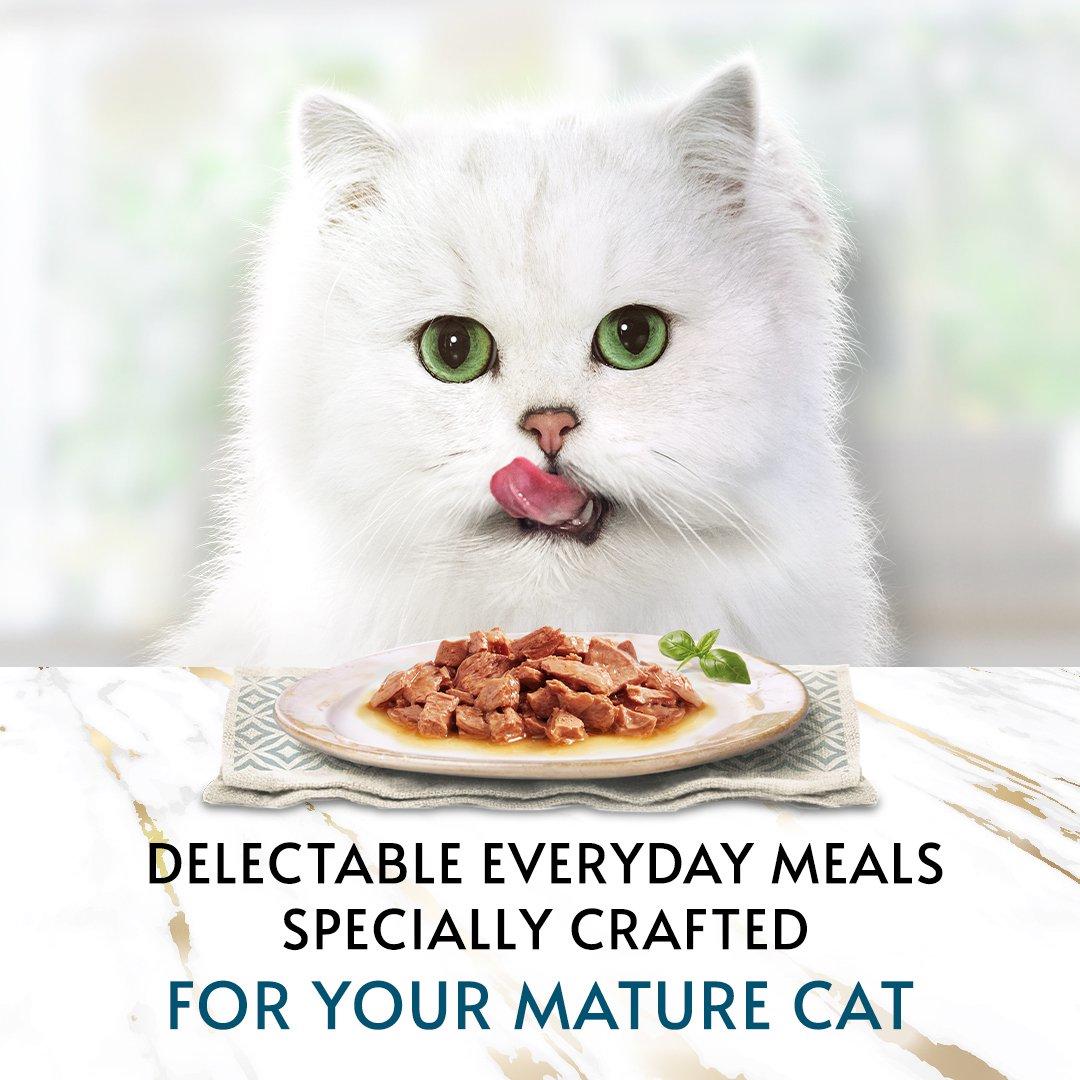 Gourmet Perle Senior 7+ Mini Fillets in Gravy Wet Cat Food 40 x 85g thumbnail 2