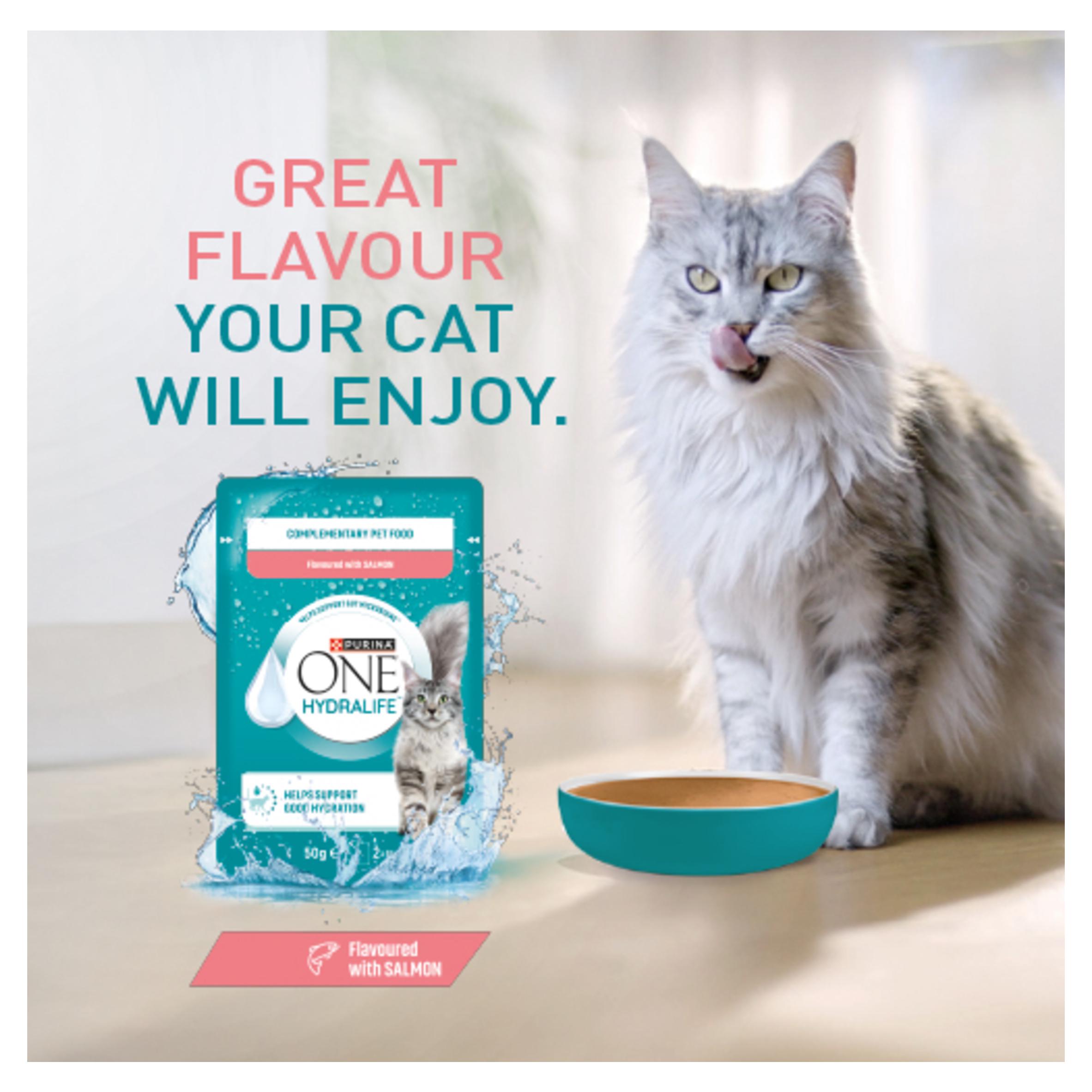 Purina One Hydralife Salmon Cat Supplements 6 x 50g thumbnail 3