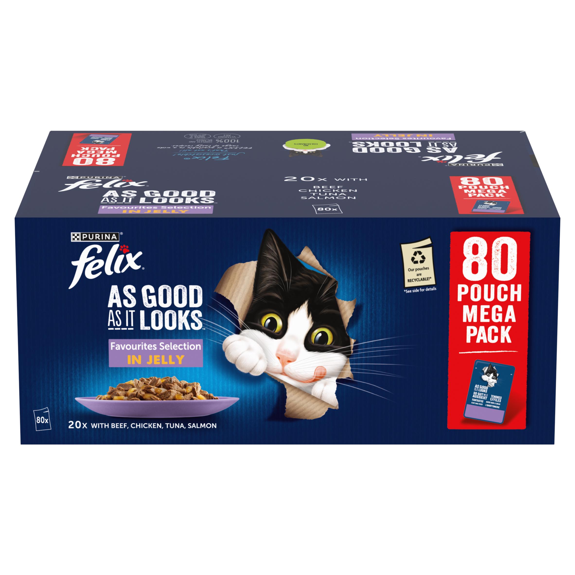 Felix As Good As it Looks Favourites Selection Wet Cat Food 80 x 85g thumbnail 2