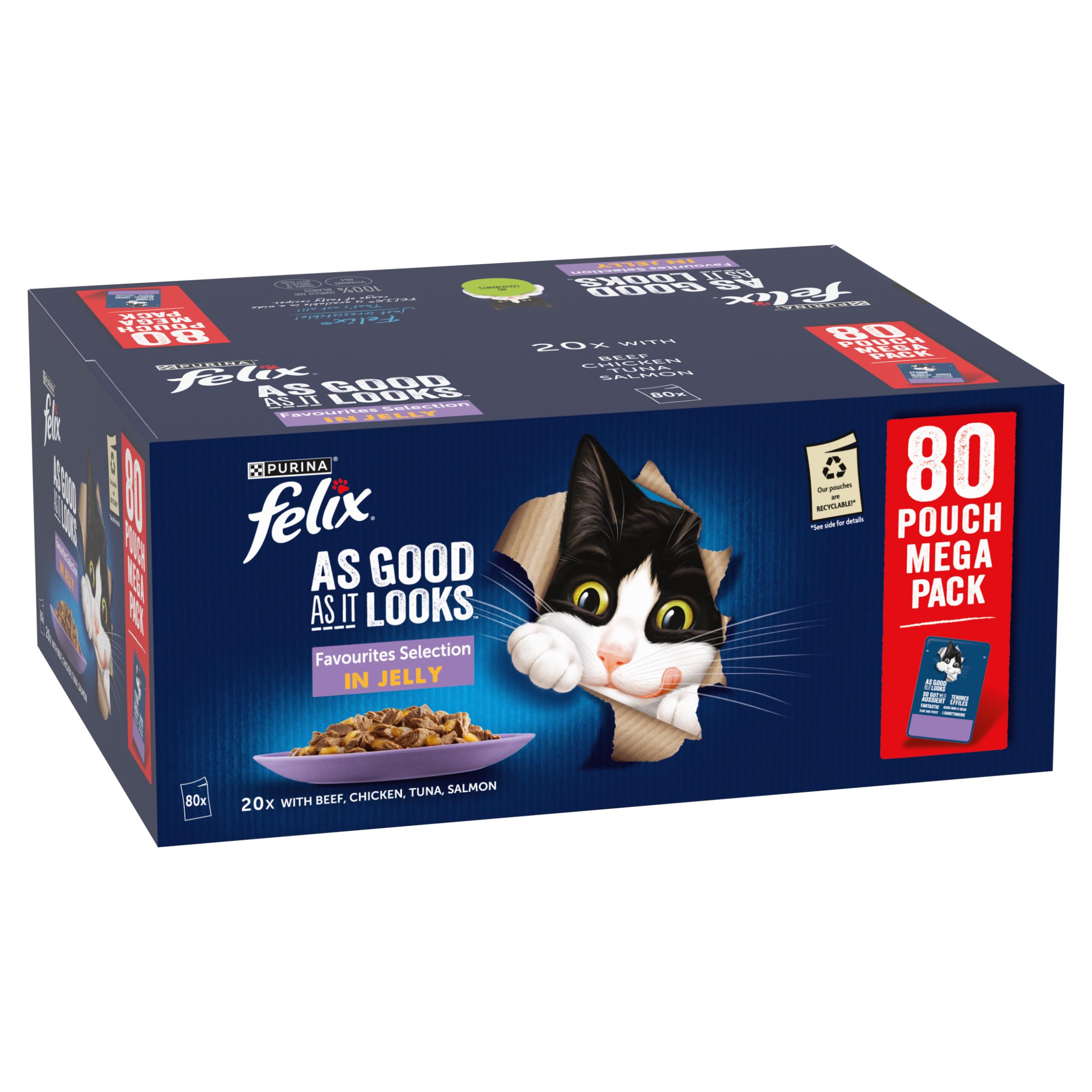 Felix As Good As it Looks Favourites Selection Wet Cat Food 80 x 85g thumbnail 3