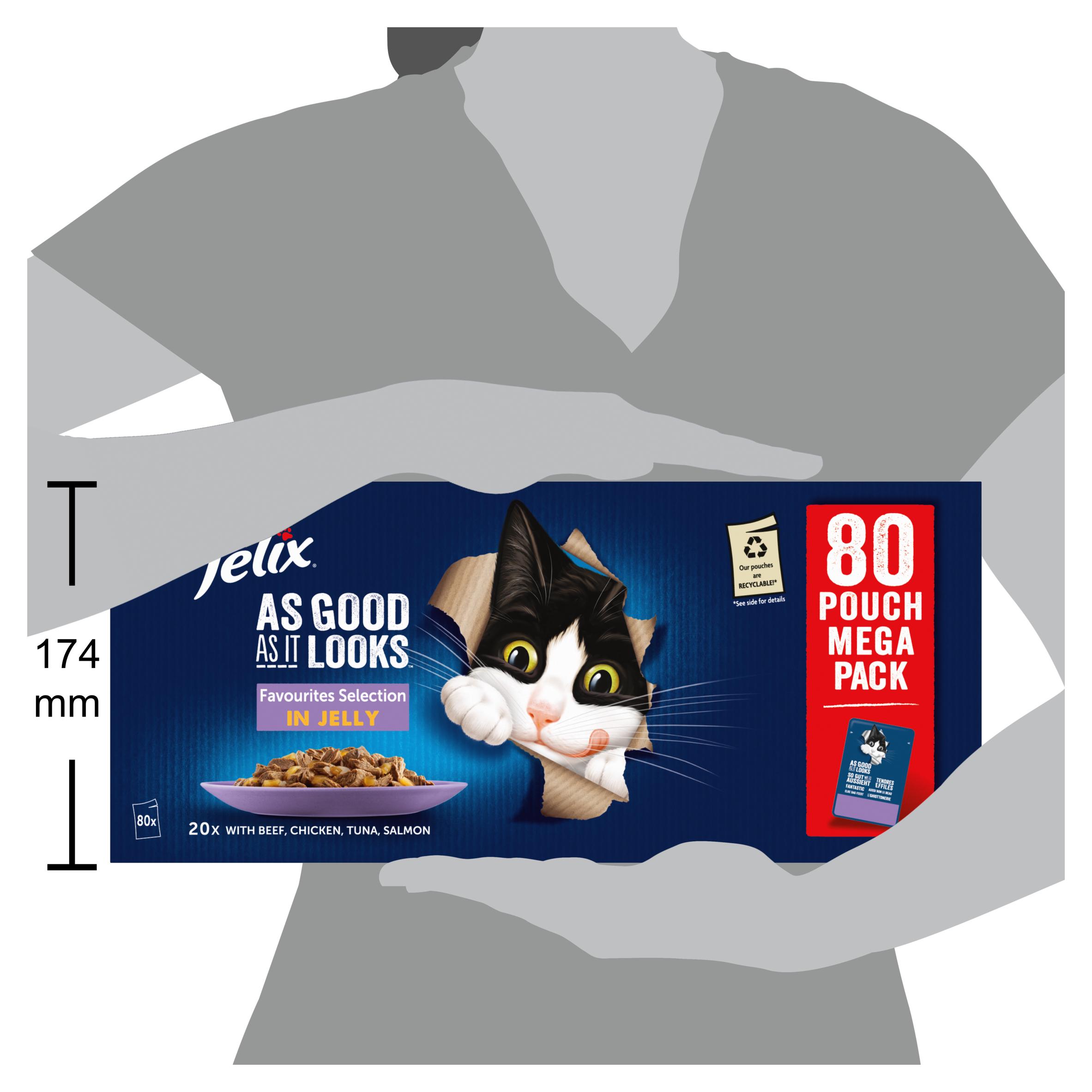 Felix As Good As it Looks Favourites Selection Wet Cat Food 80 x 85g thumbnail 4