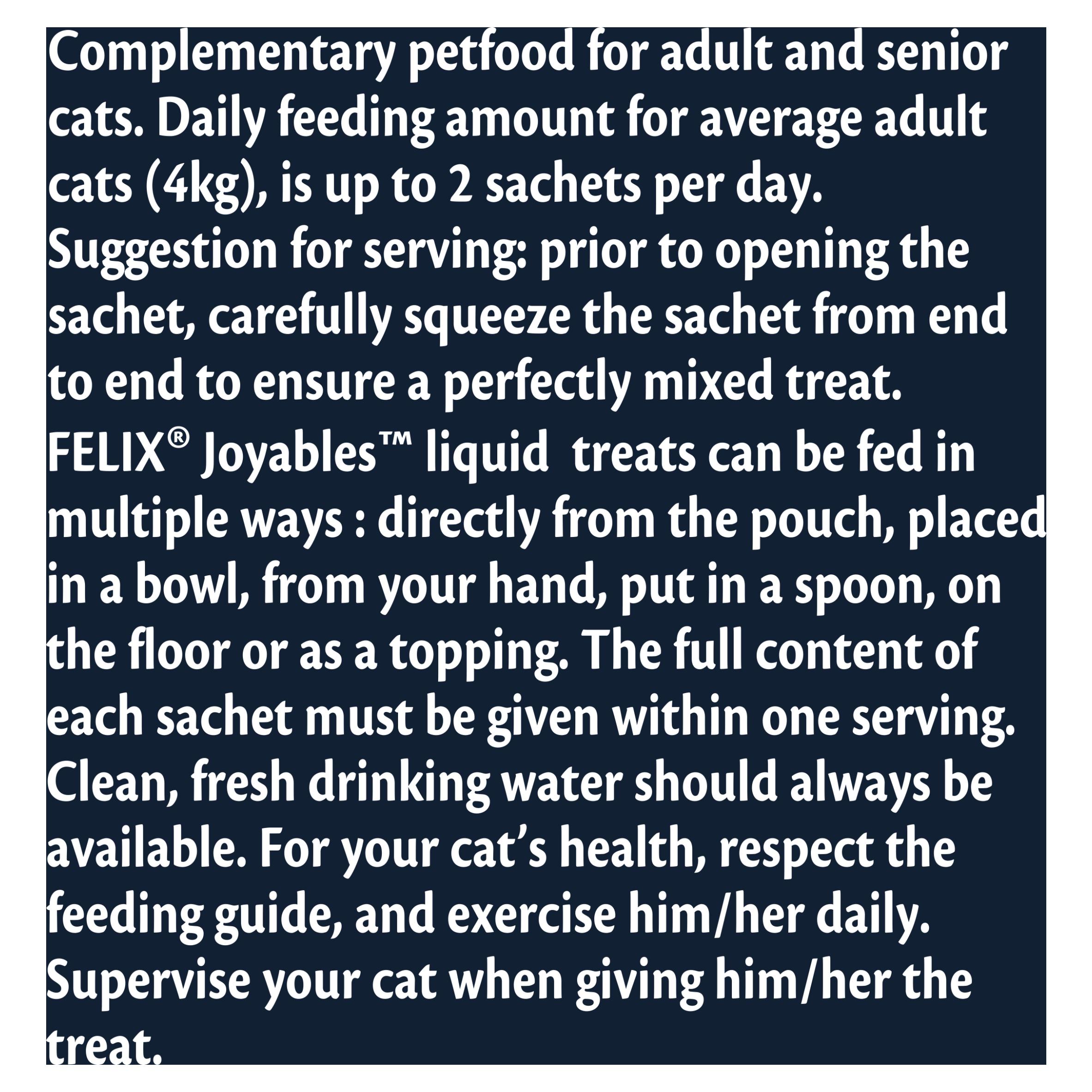 Felix Joyables Liquid with Salmon Cat Treat 4 x 10g thumbnail 6