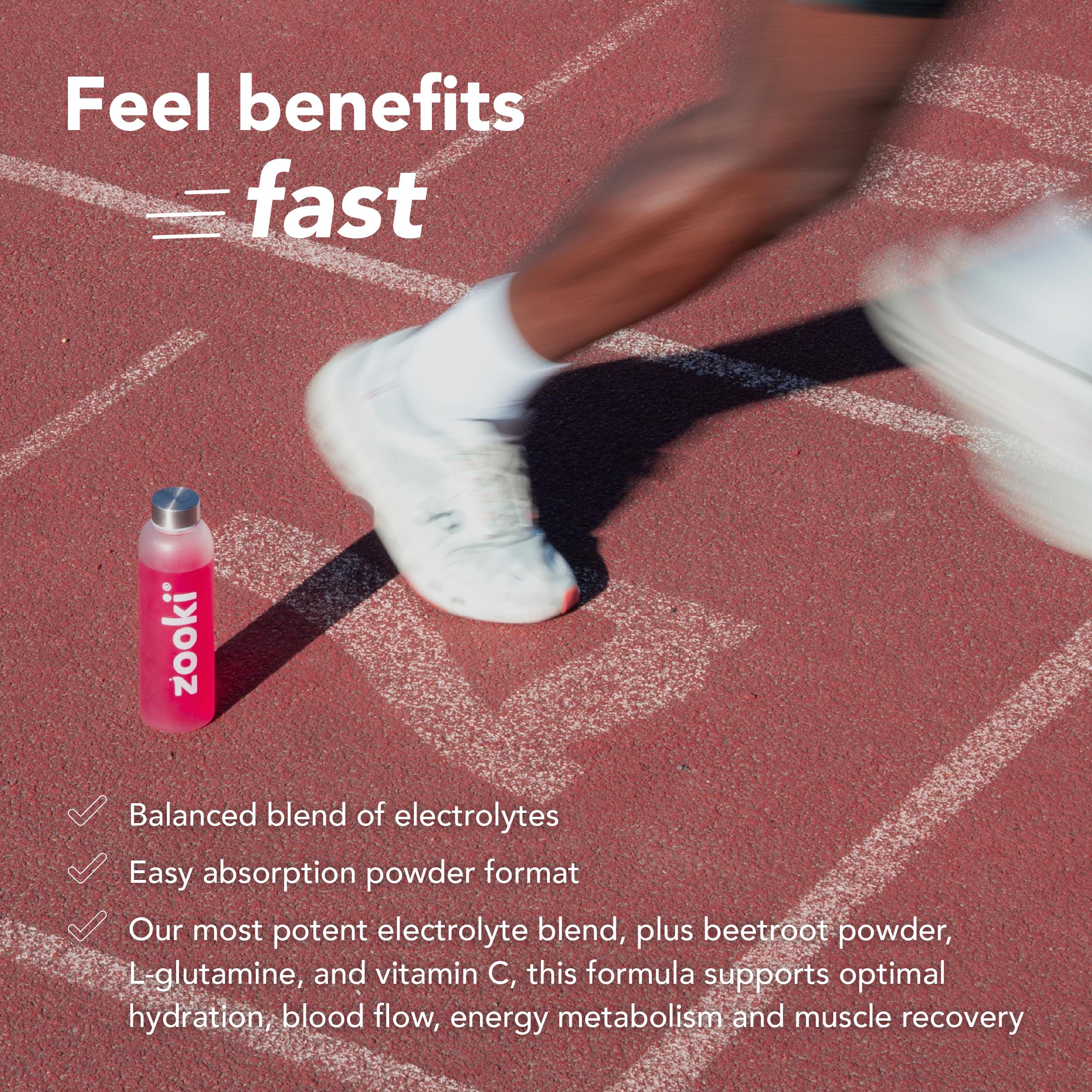 Zooki Hydration + Exercise & Recover Food Supplement Cherry 7.9g thumbnail 6