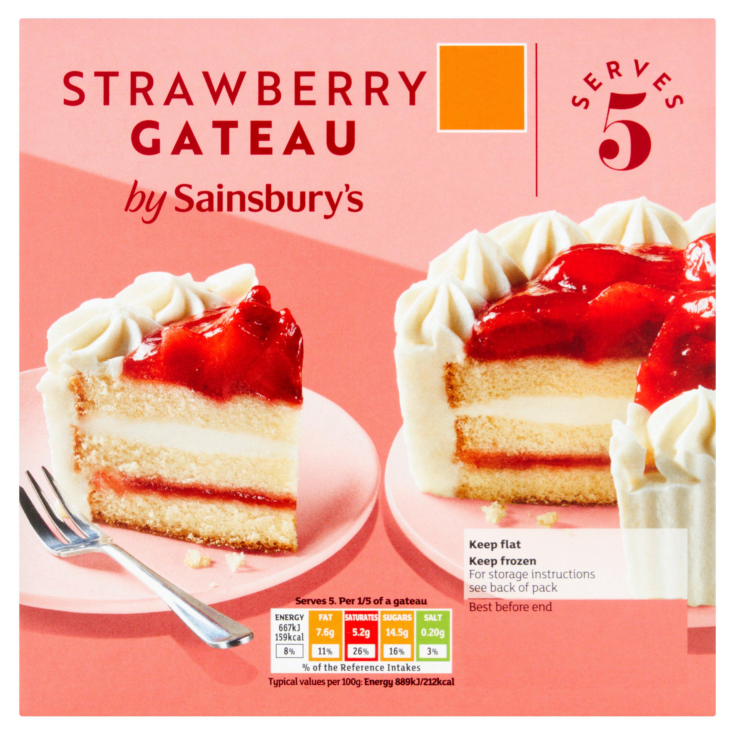 Sainsbury's Strawberry Gateau 375g