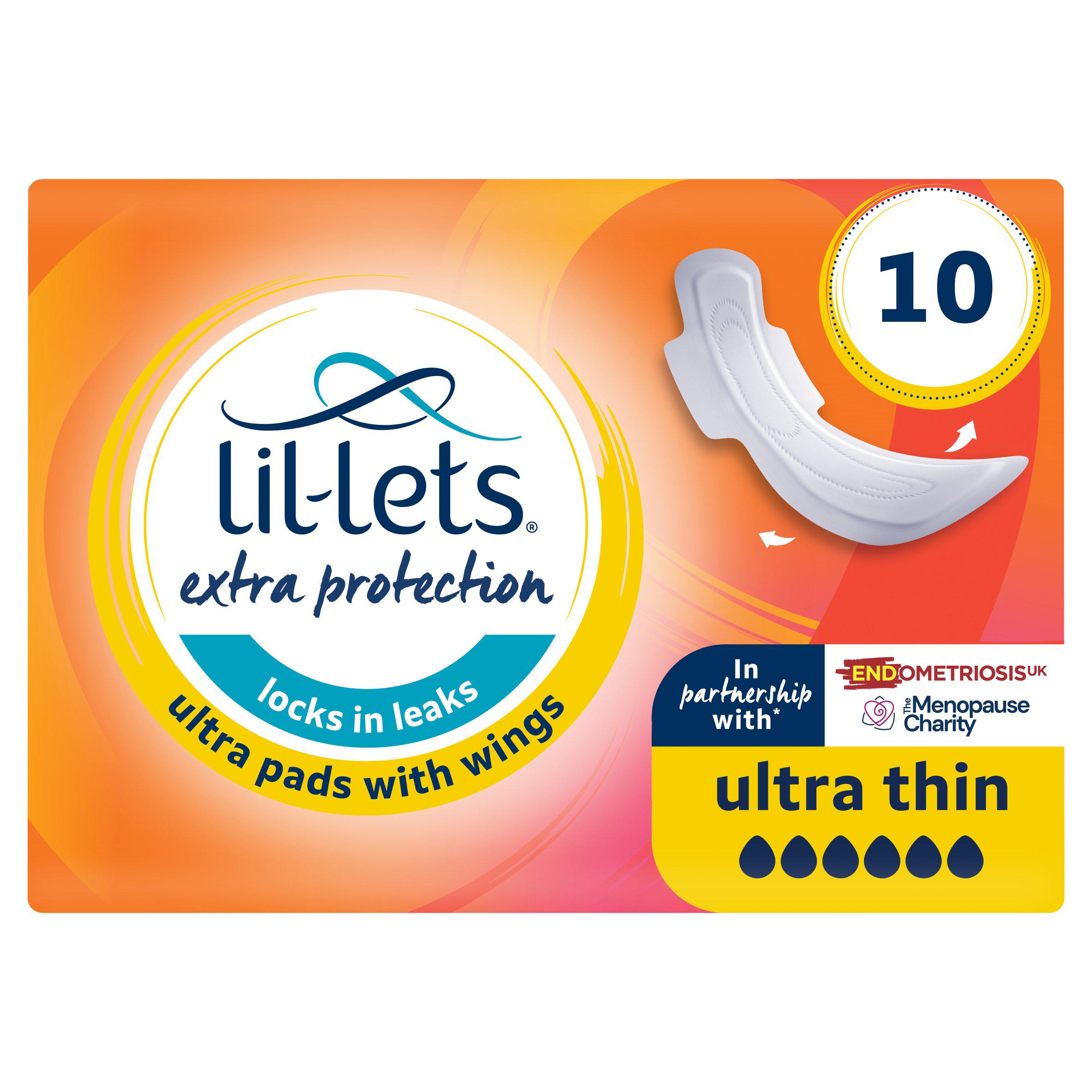 Lil-Lets Heavy Period Ultra Pads With Wings x10