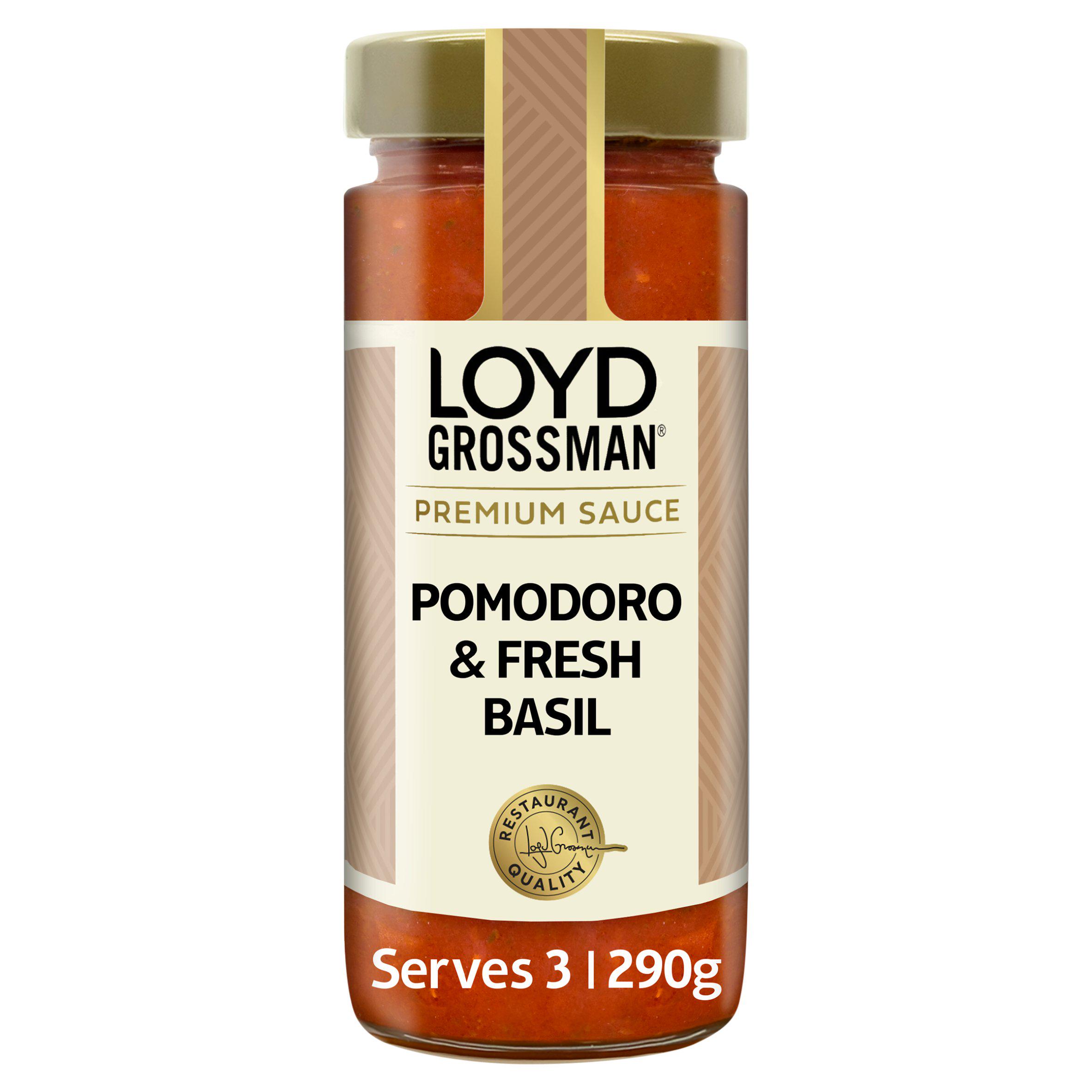 Loyd Grossman Pomodoro & Fresh Basil Premium Sauce 290g
