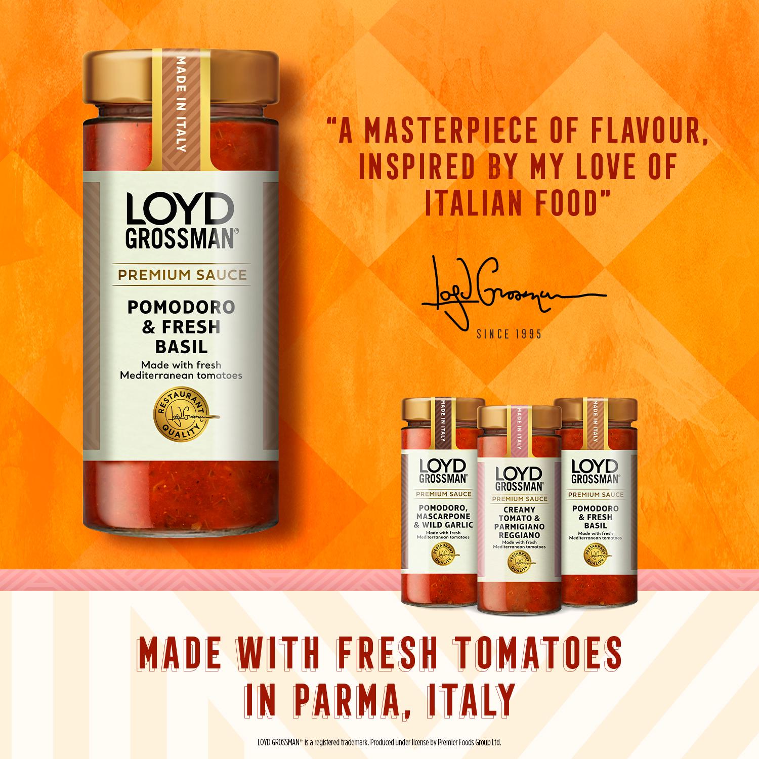 Loyd Grossman Pomodoro & Fresh Basil Pasta Sauce 290g thumbnail 2