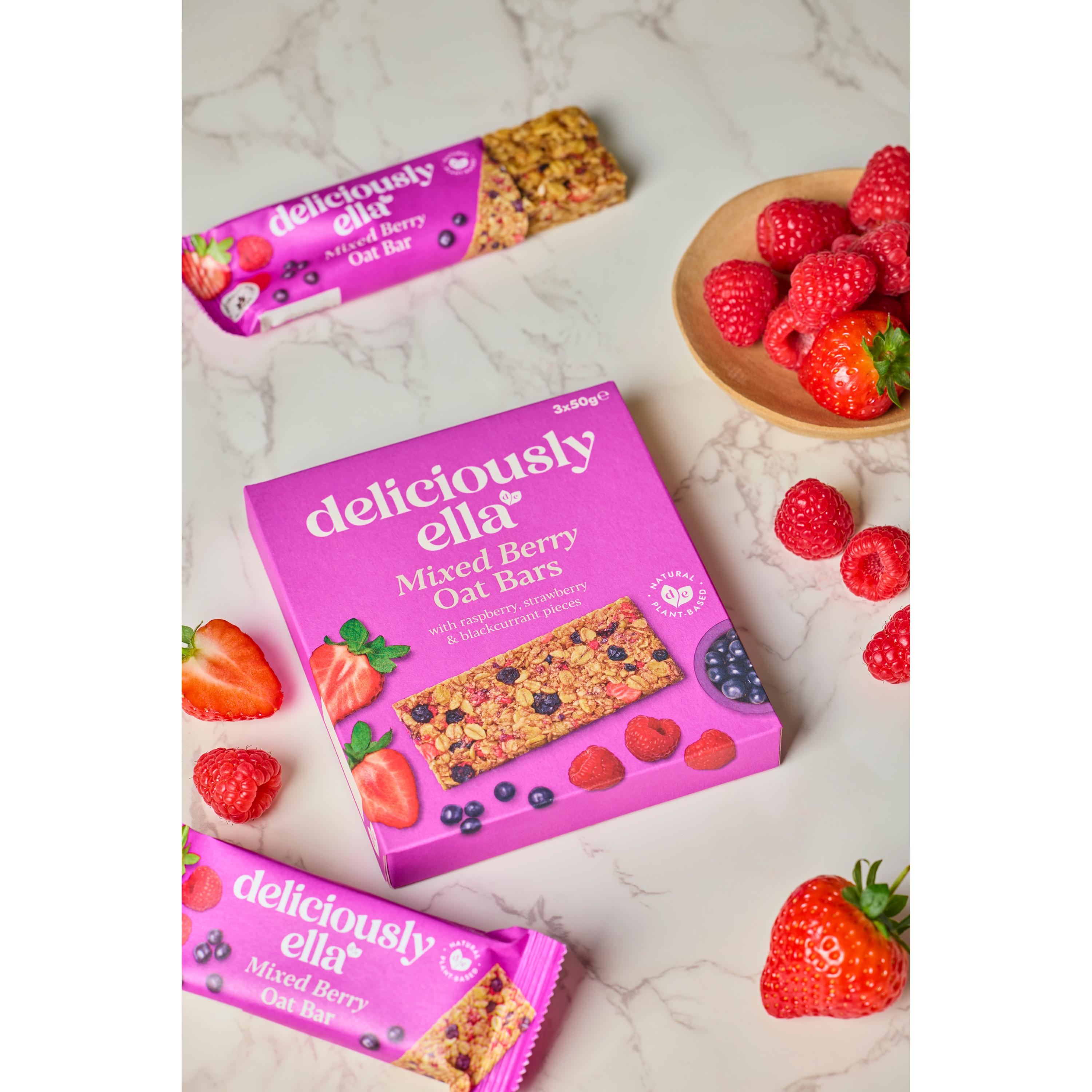 Deliciously Ella 3 x 50g Mixed Berry Multipack Oat Bars thumbnail 3