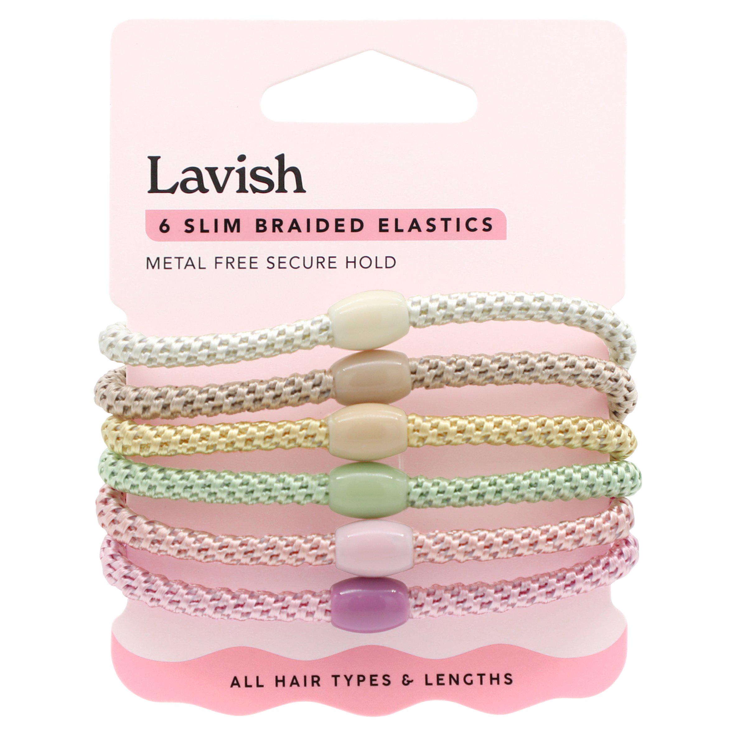 Lavish Slim Braided Elastics x6