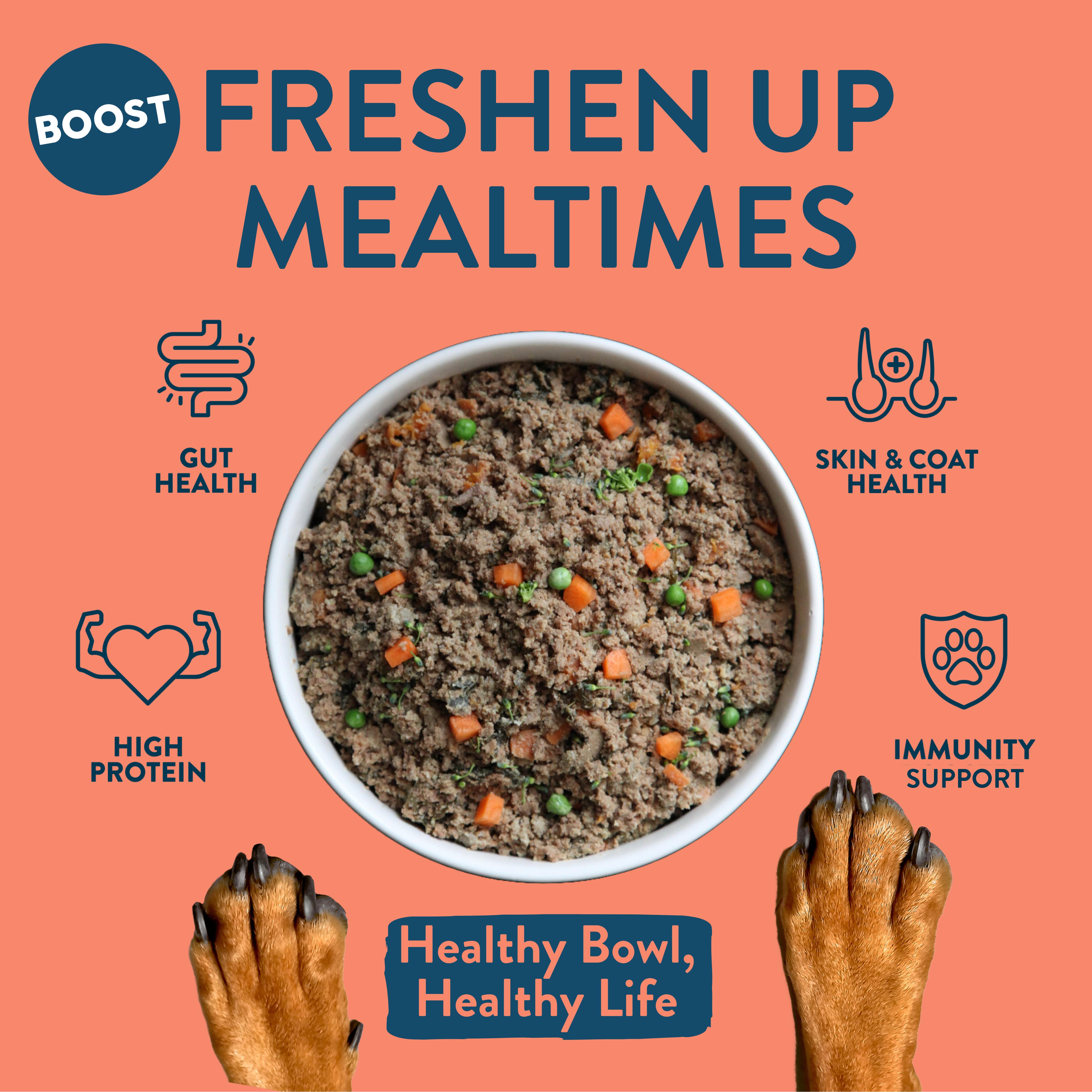Boost Fresh Food Lamb with Superfoods Dog Food 400g thumbnail 2