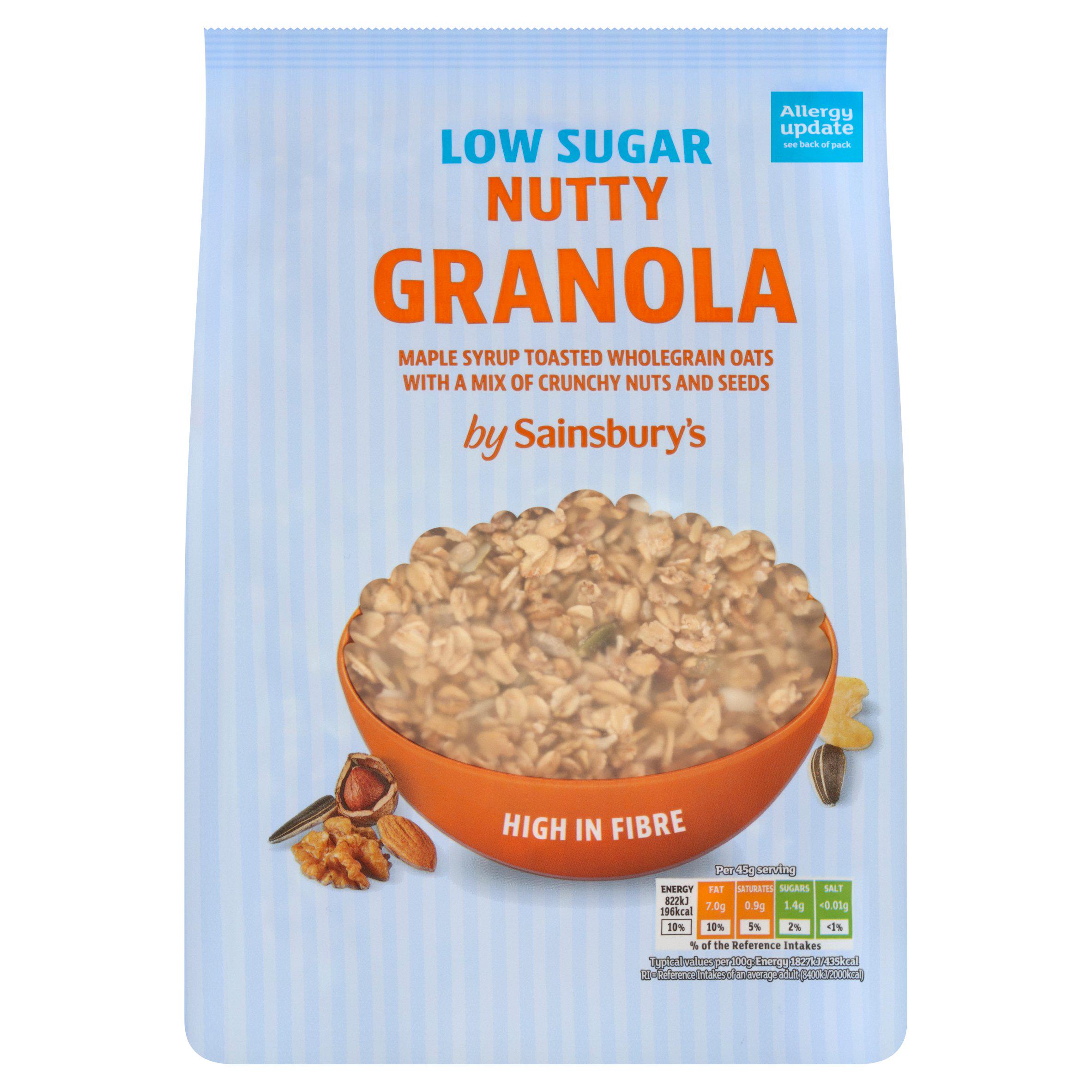 Sainsbury's Low Sugar Nutty Granola 500g