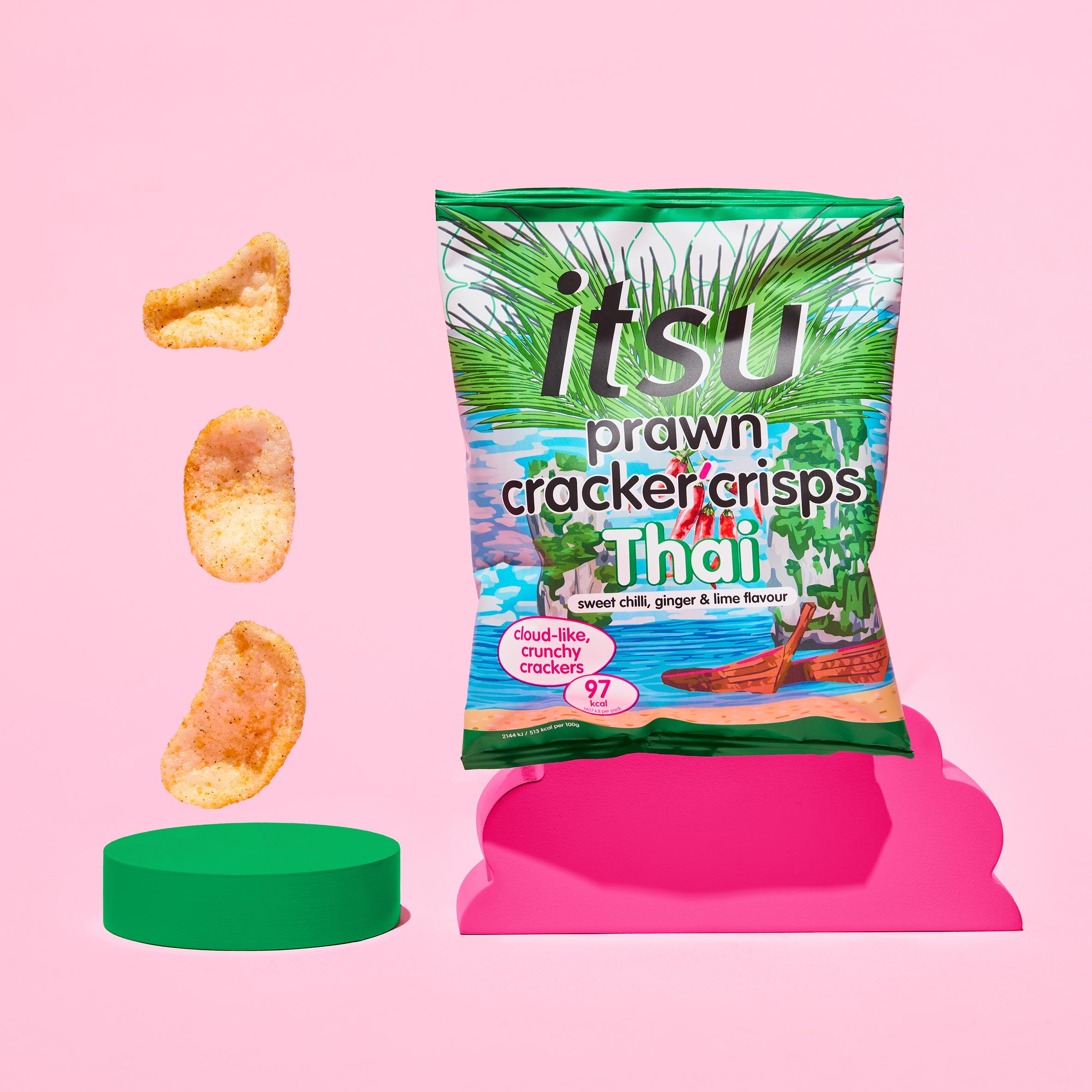 itsu Thai Sweet Chilli Prawn Cracker Crisps 19g thumbnail 2