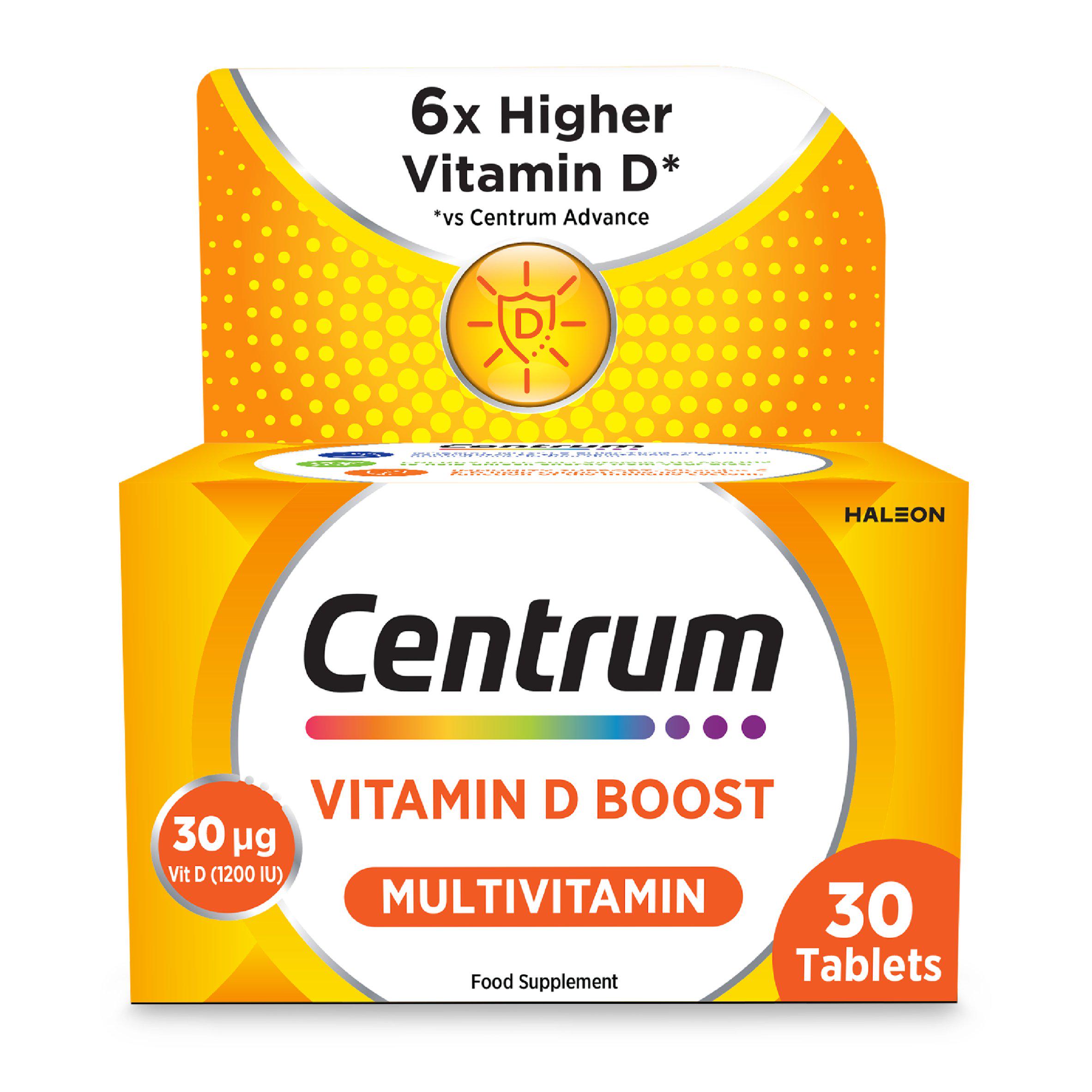 Centrum Vitamin D Boost Supplement 30 tablets