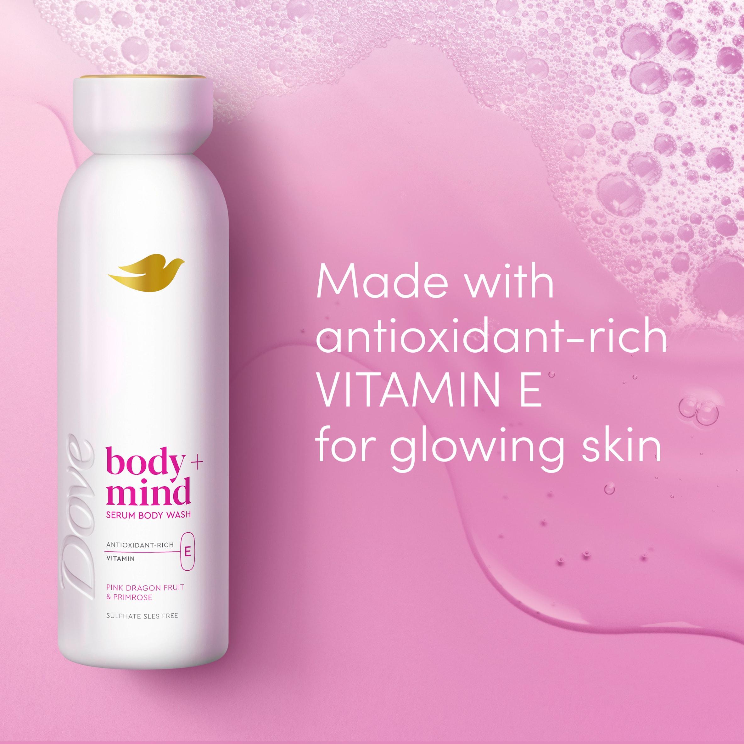 Dove 350ml Body + Mind Pink Dragon Fruit & Primrose Serum Body Wash thumbnail 2