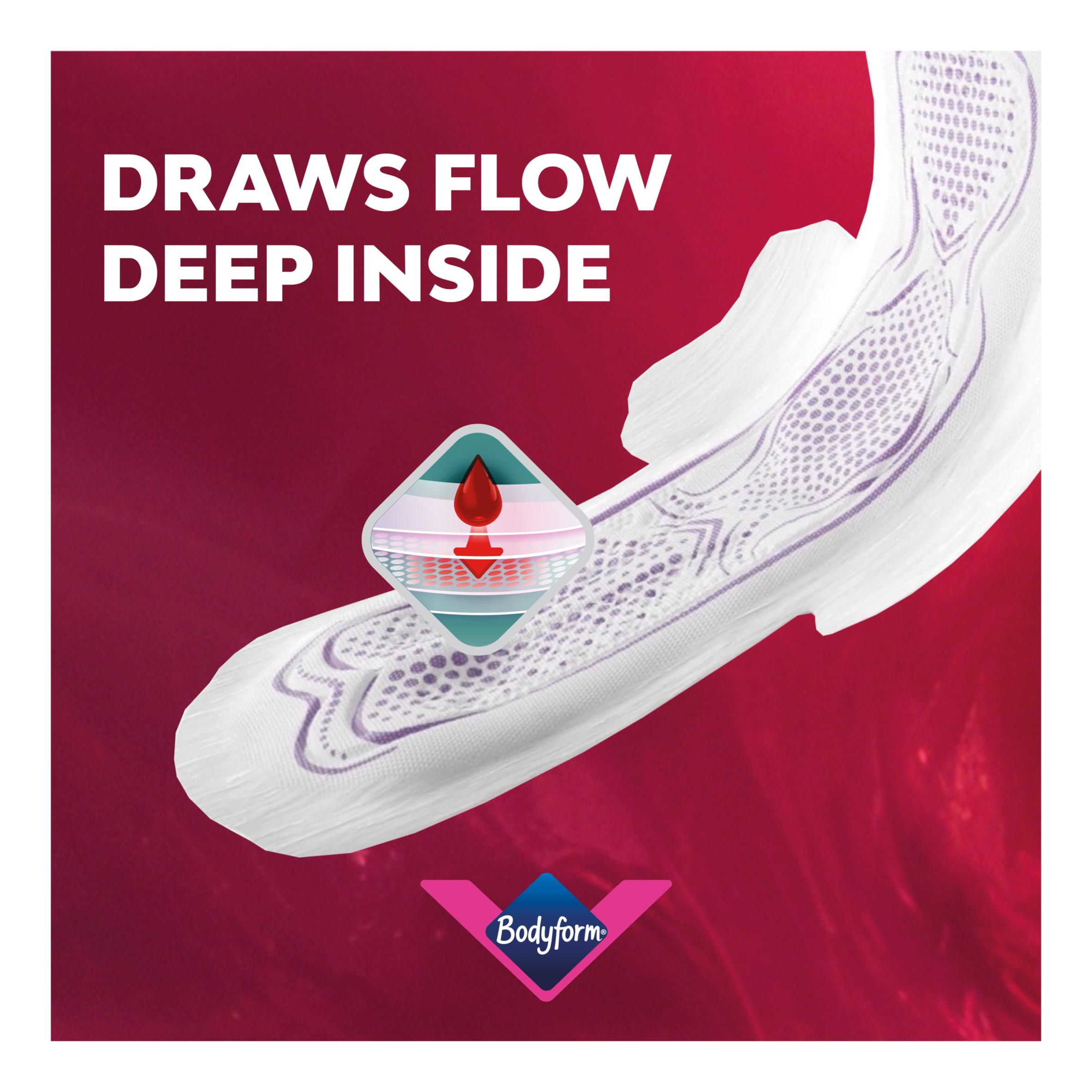 Bodyform Ultimate Ultra Long Sanitary Towels Wings Pack x10 thumbnail 5