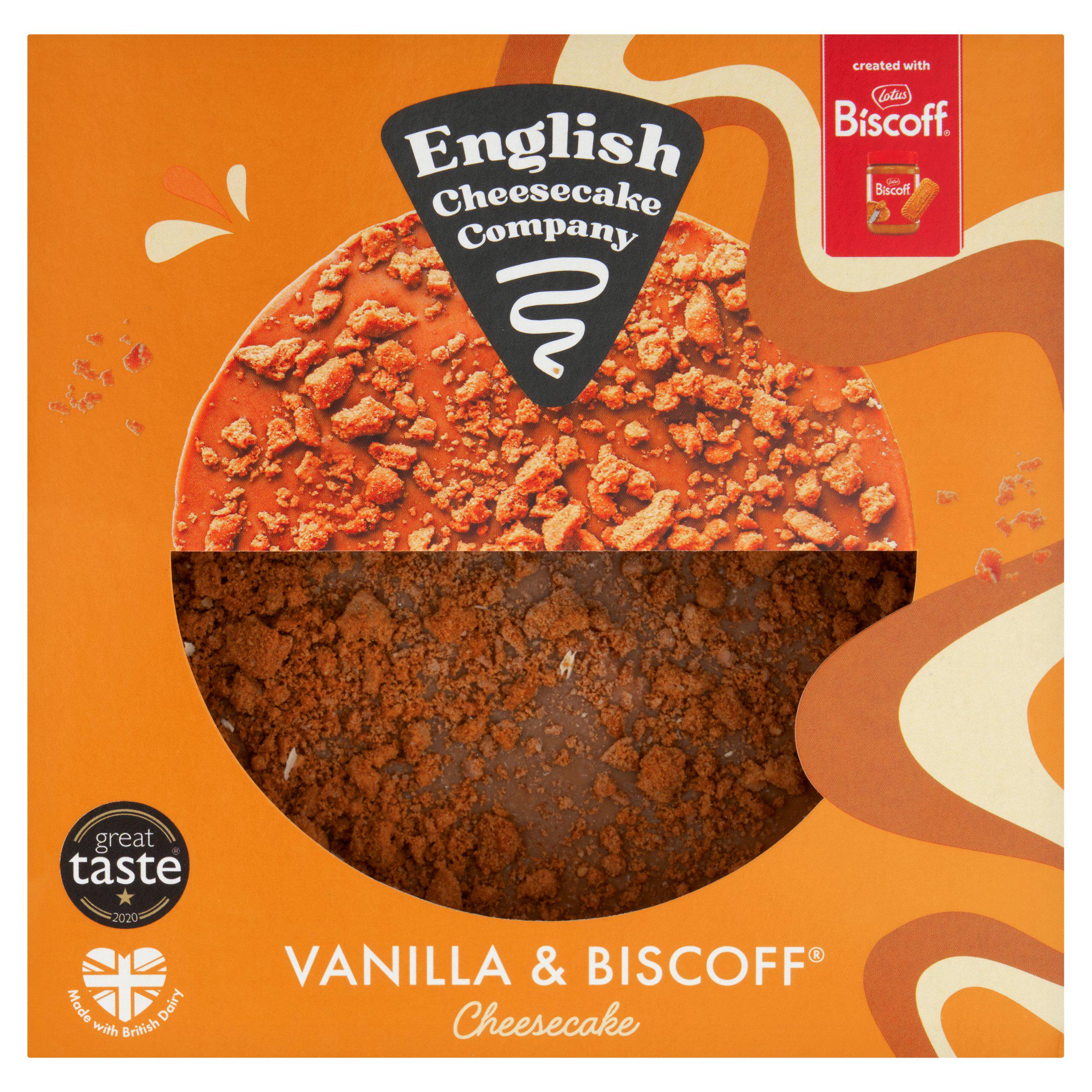 English Cheesecake Company Vanilla & Biscoff Cheesecake 484g