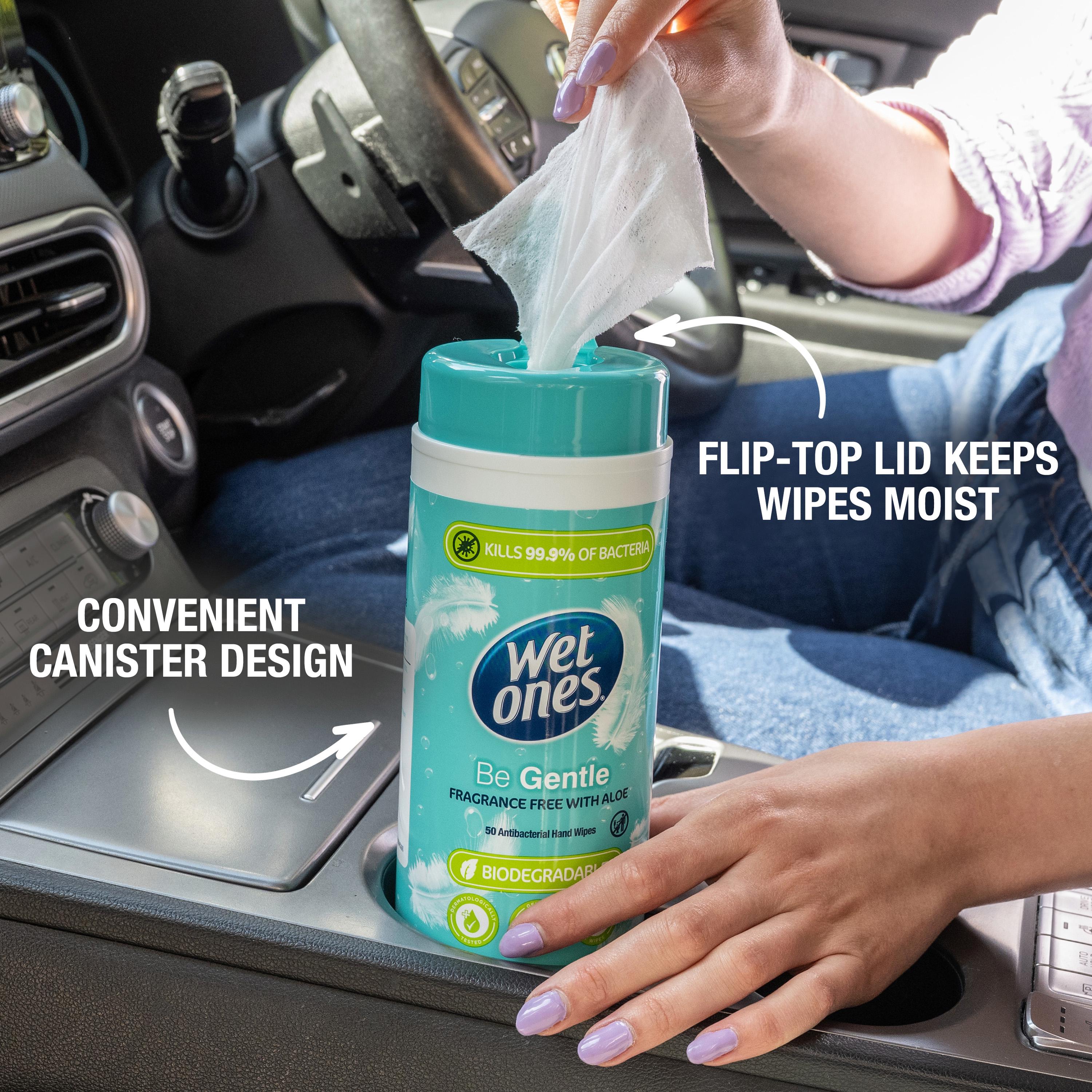 Wet Ones Be Gentle Fragrance Free with Aloe Antibacterial Hand Wipes x50 thumbnail 5
