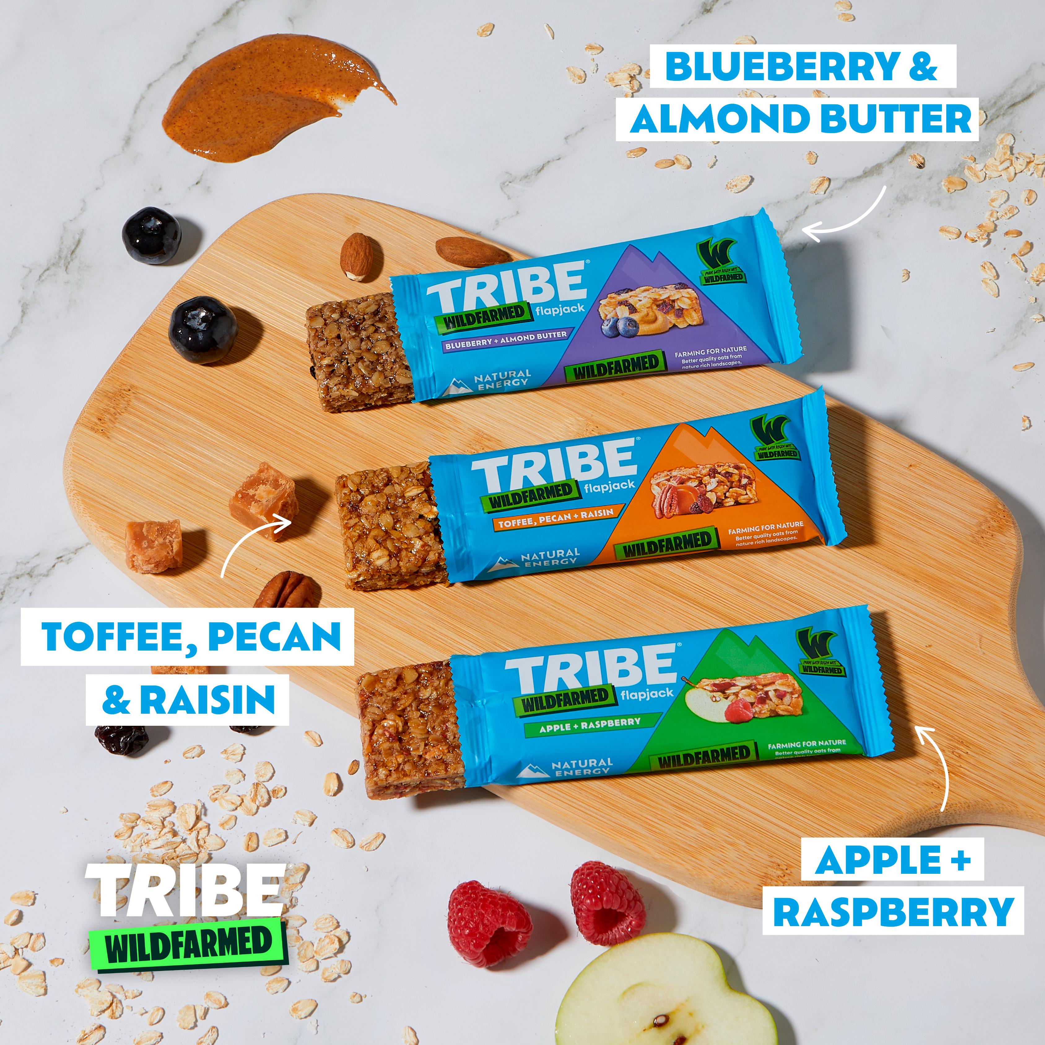 Tribe Wildfarmed Apple + Raspberry Flapjack Bars 3 x 50g thumbnail 4