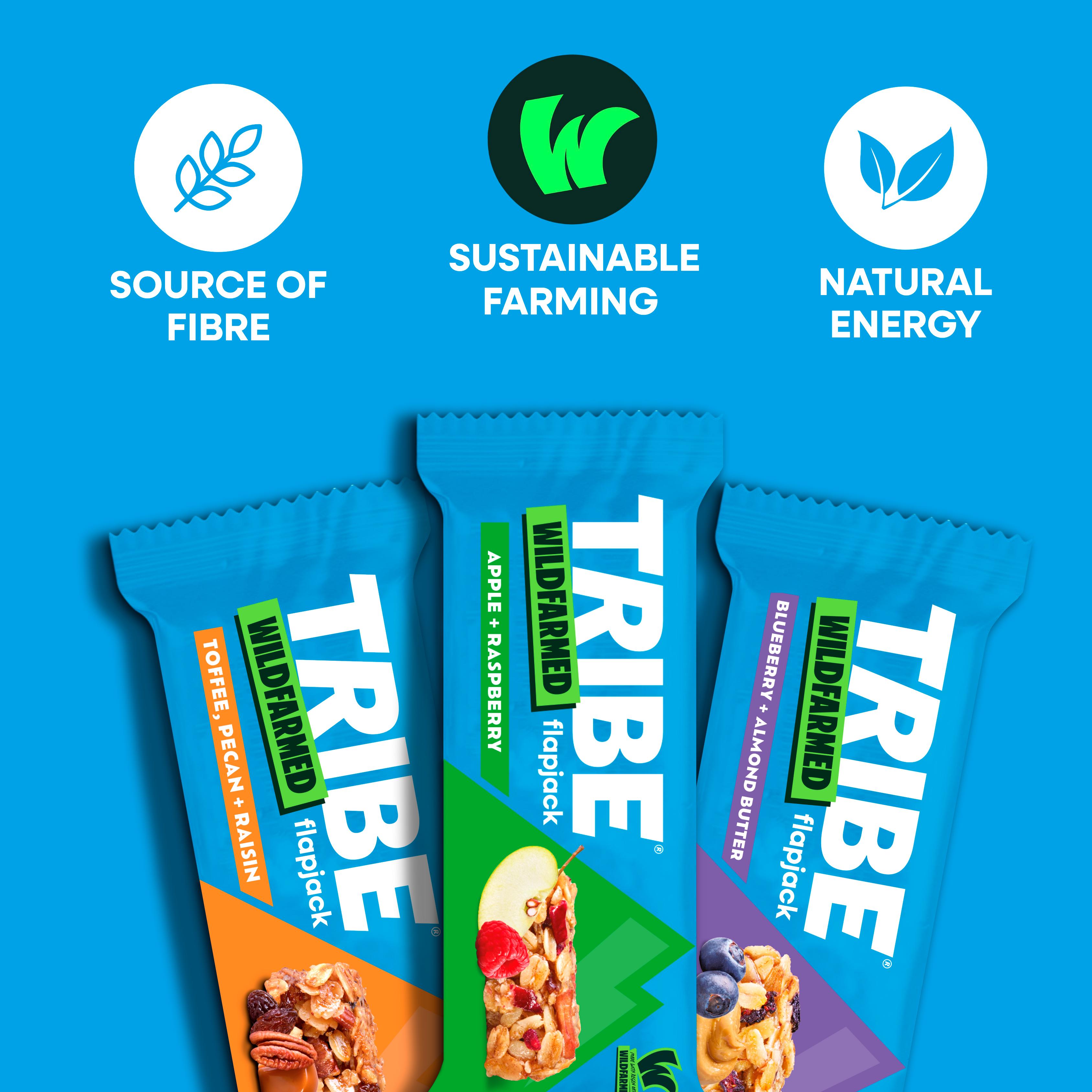 Tribe Wildfarmed Flapjack Apple & Raspberry 50g thumbnail 3