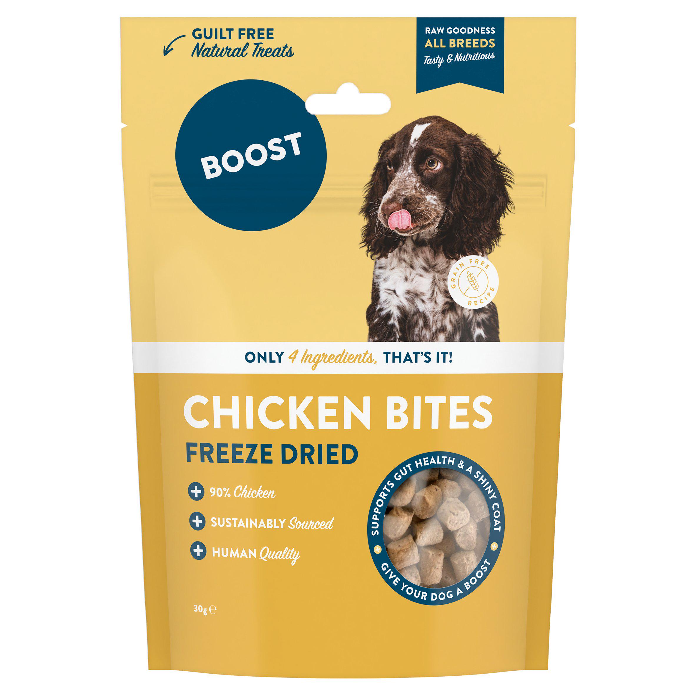 Boost Chicken Bites Freeze Dried for Dogs 30g