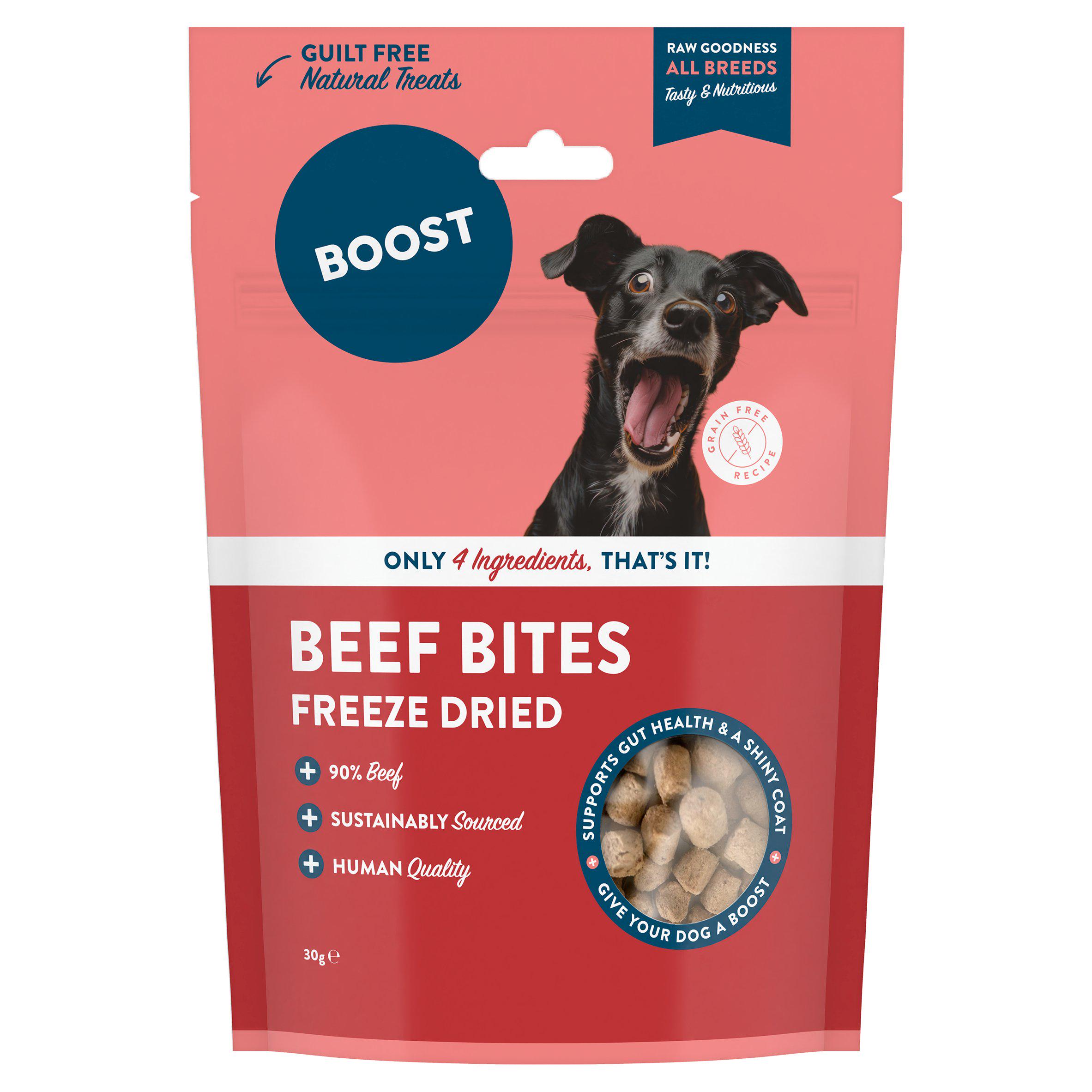 Boost Beef Bites Freeze Dried for Dogs 30g