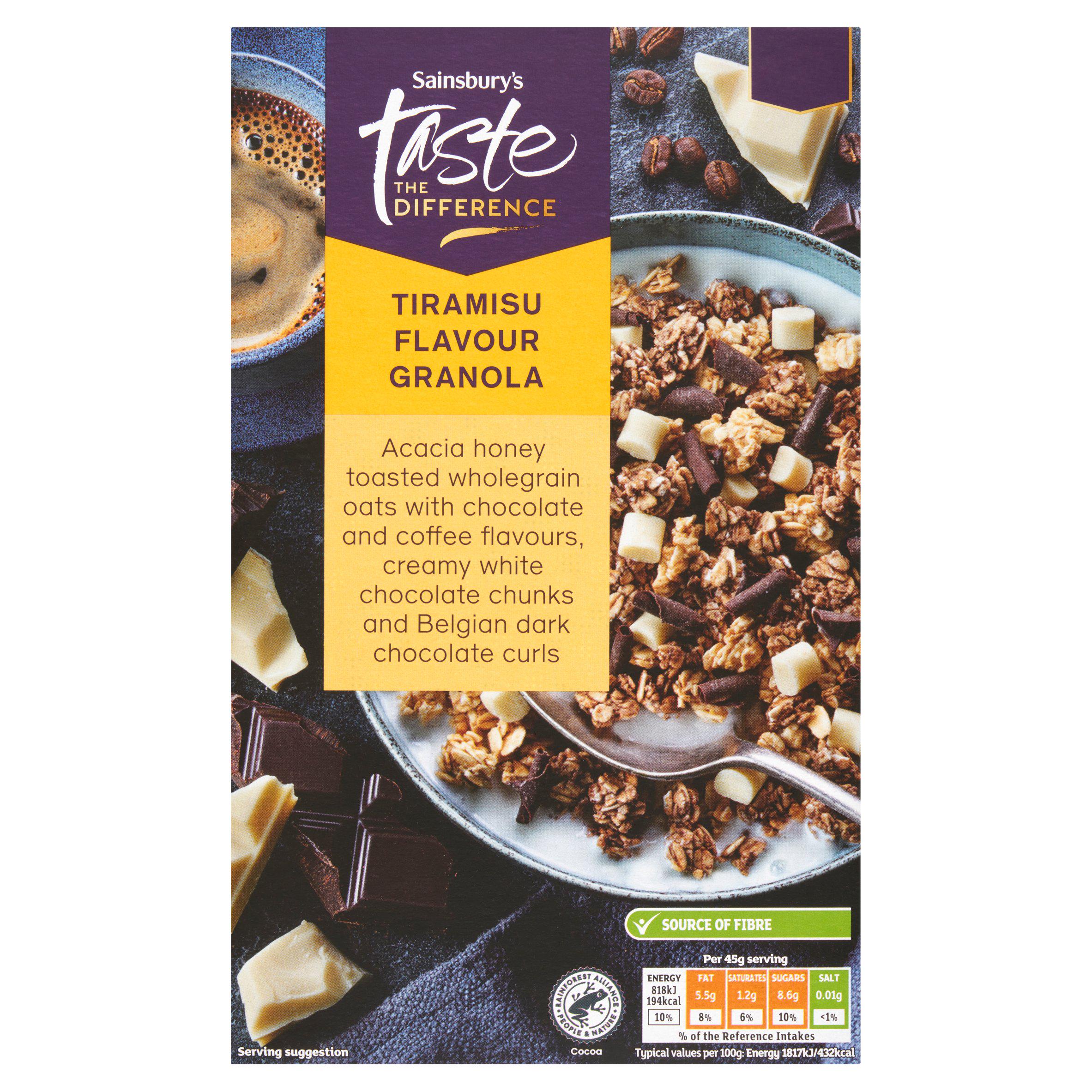 Sainsbury's Tiramisu Flavour Granola, Taste the Difference 500g