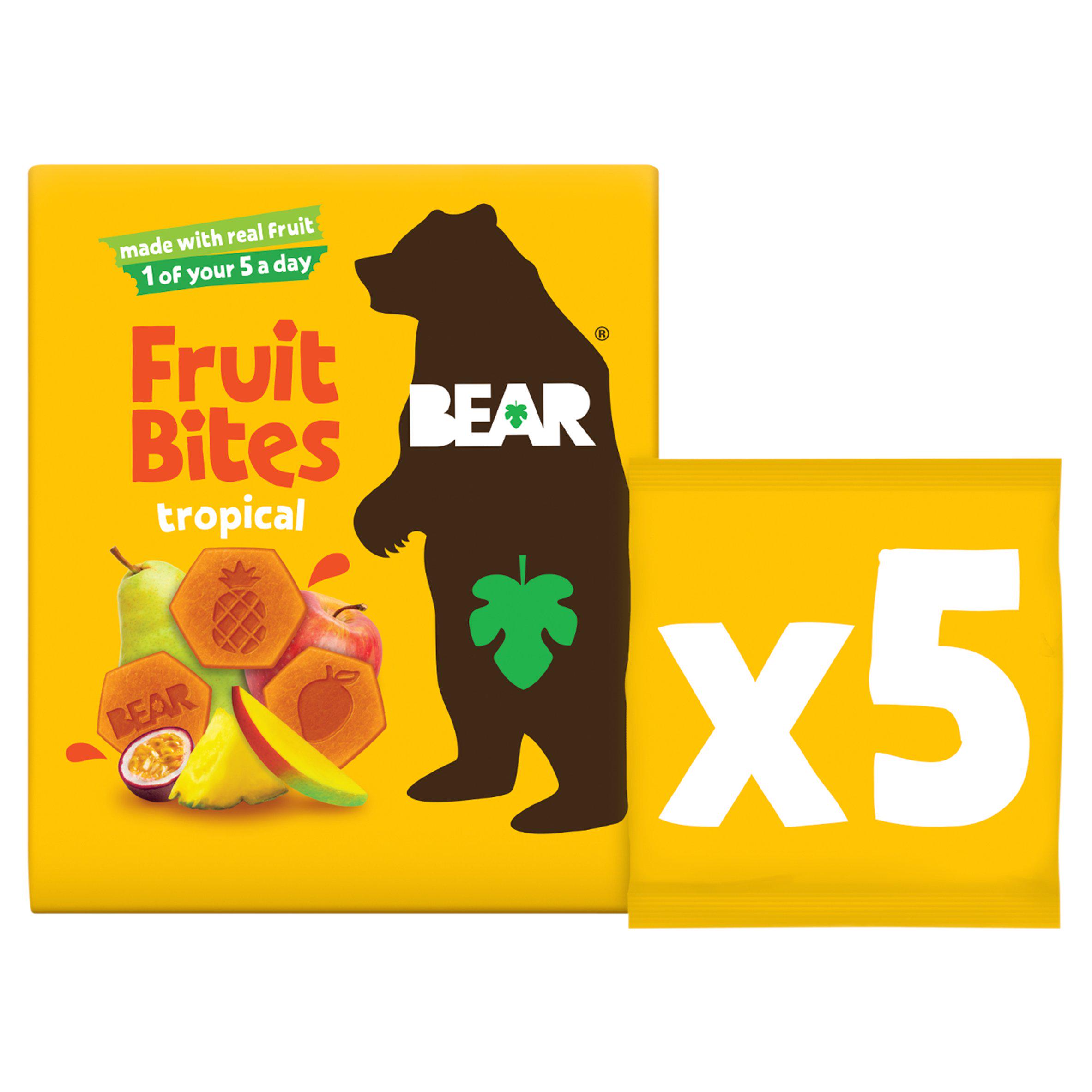 BEAR Fruit Bites Tropical 5x20g