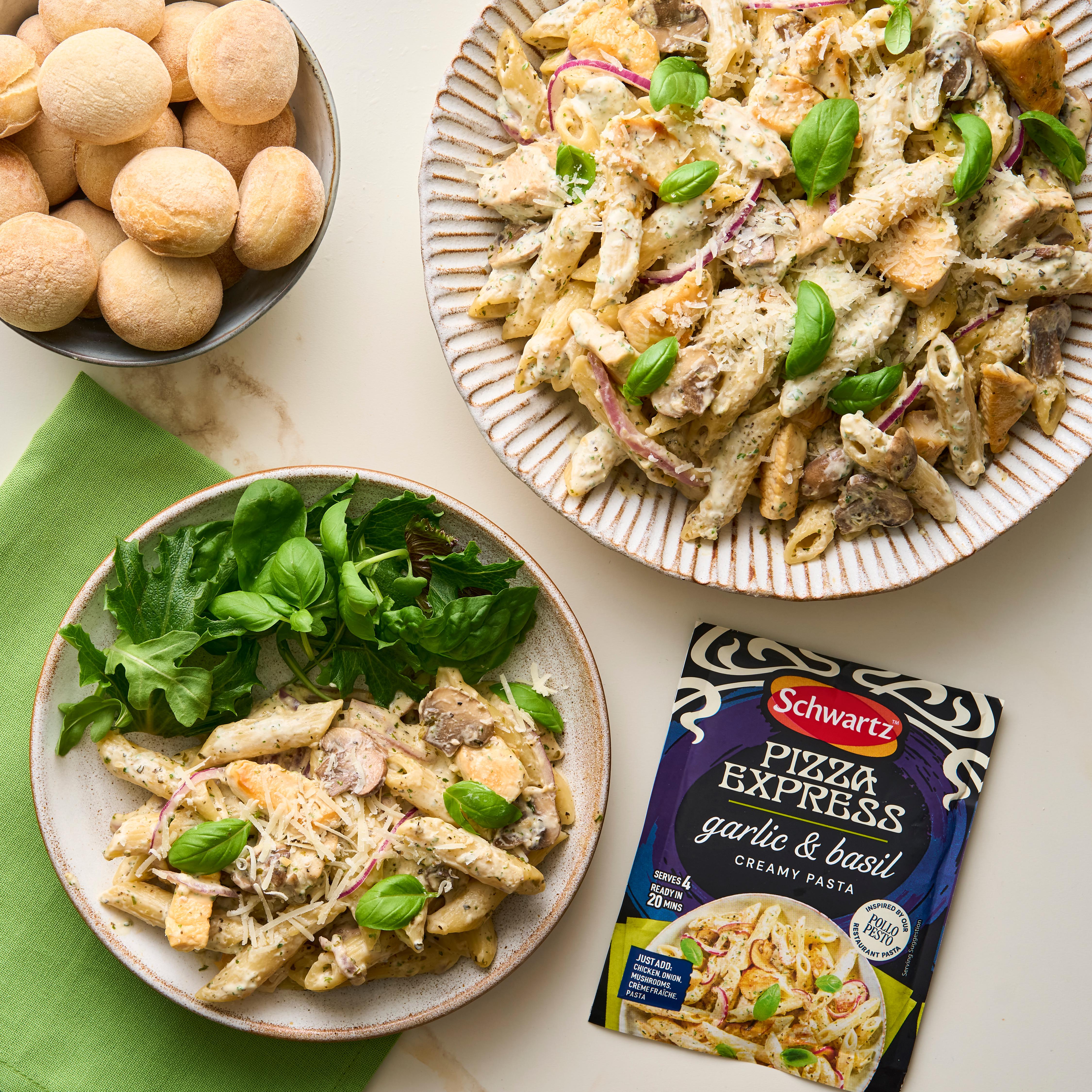 Schwartz Pizza Express Garlic & Basil Creamy Pasta 35g thumbnail 4